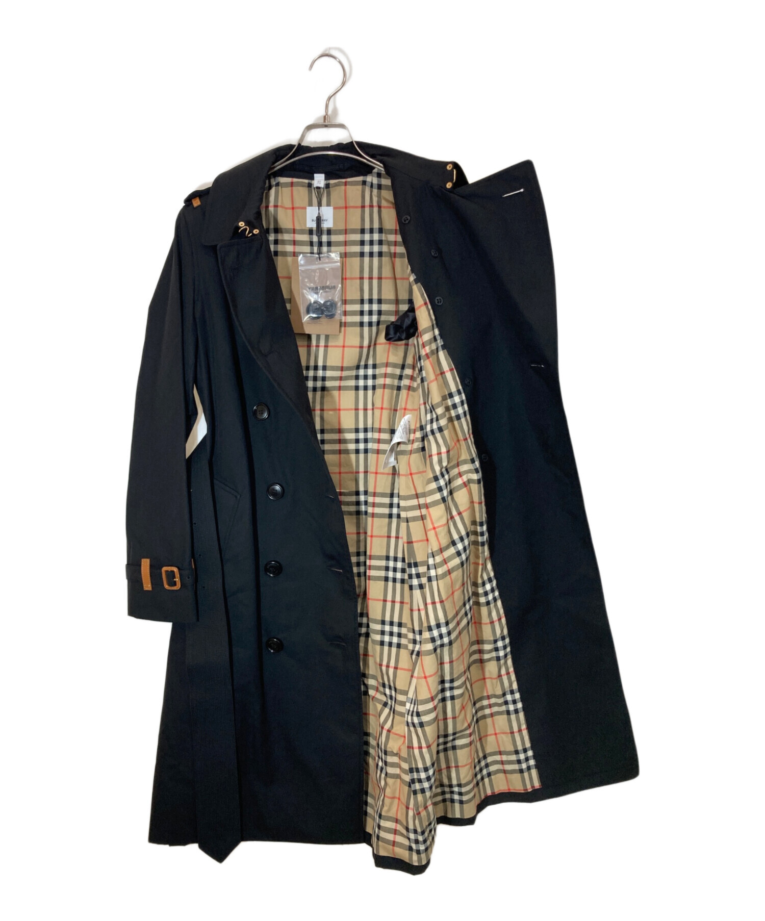中古・古着通販】BURBERRY (バーバリー) トレンチコート ブラック