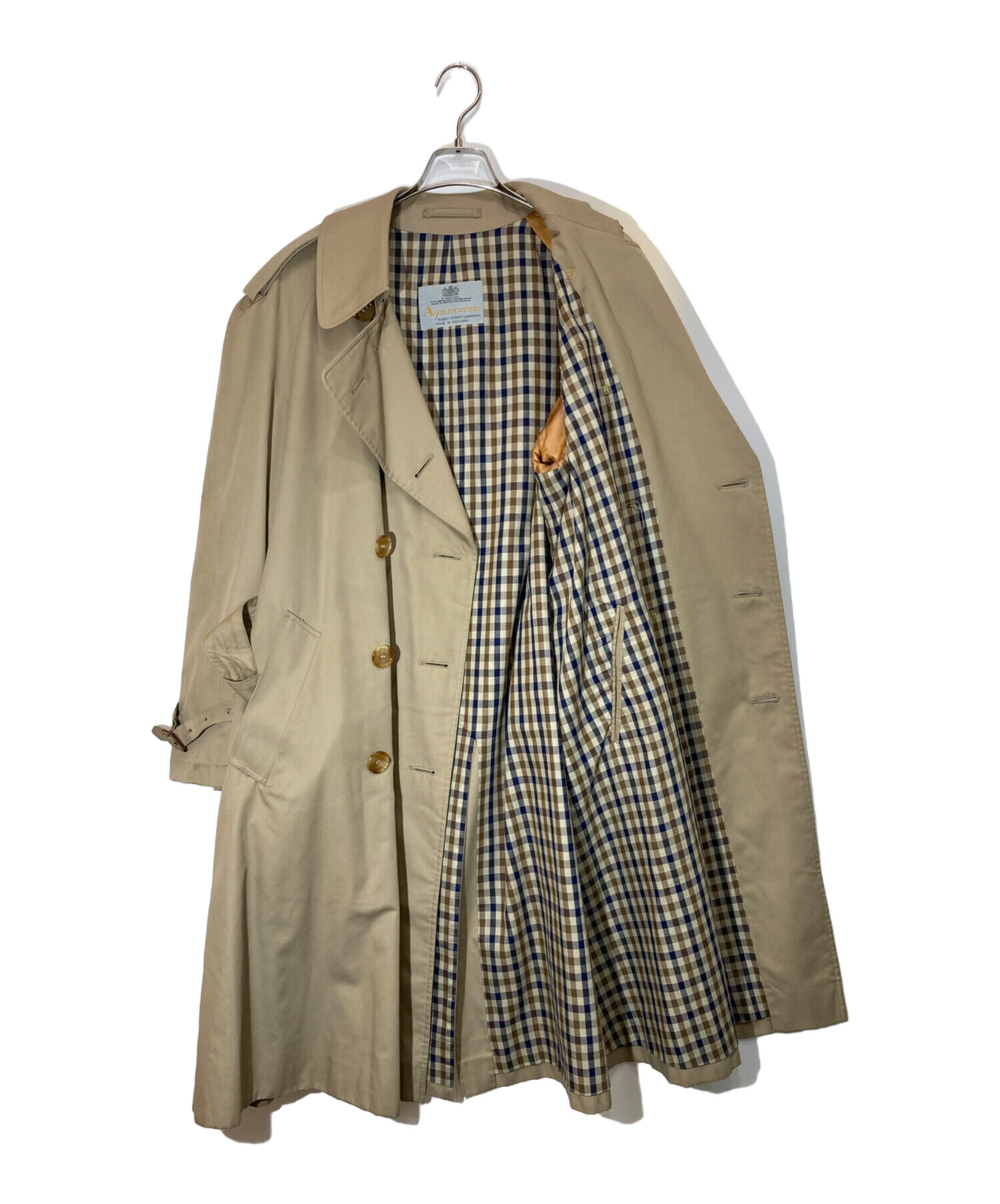 中古・古着通販】Aquascutum (アクアスキュータム) トレンチコート