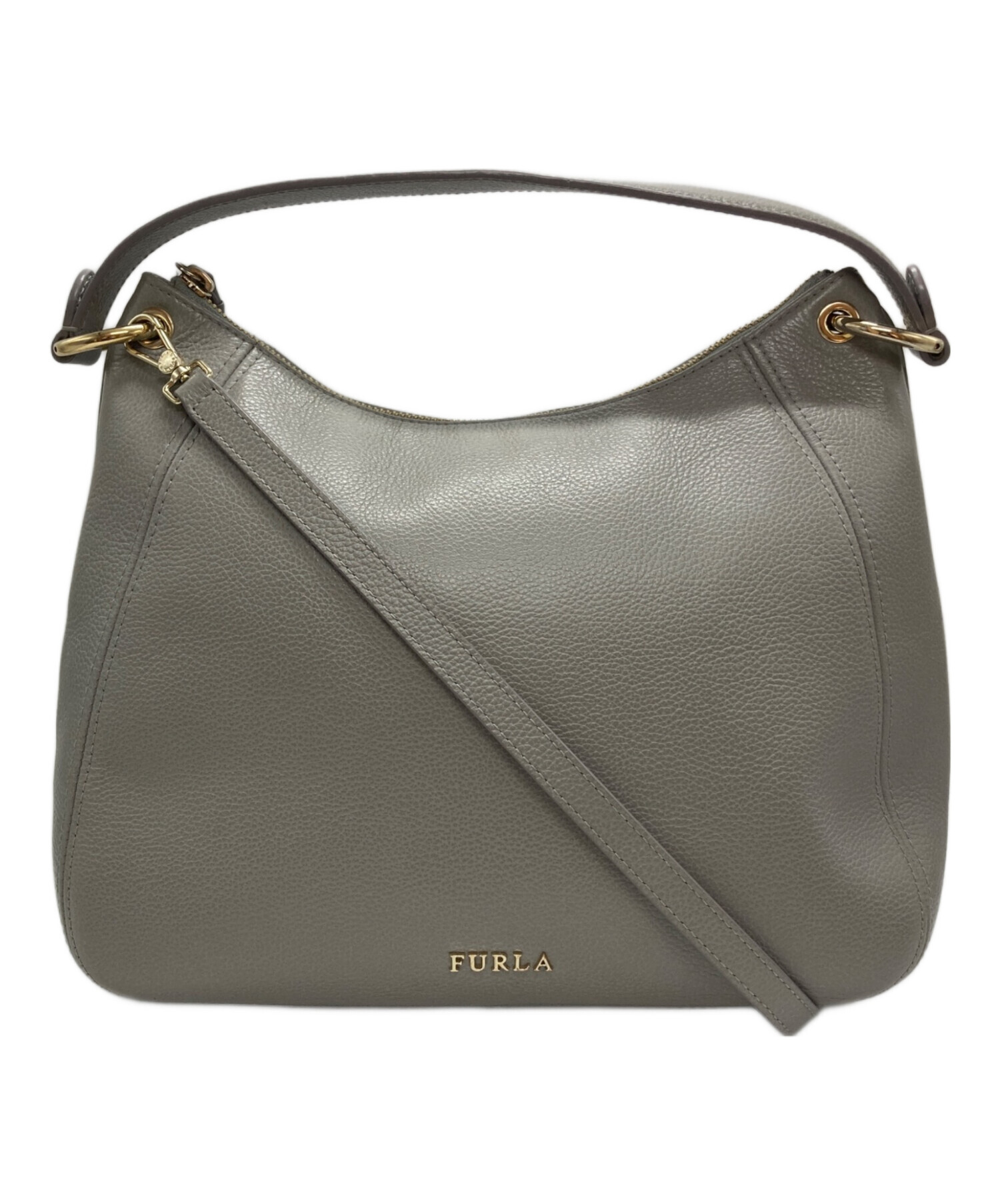 中古・古着通販】FURLA (フルラ) シエナ 2WAYショルダーバッグ グレー