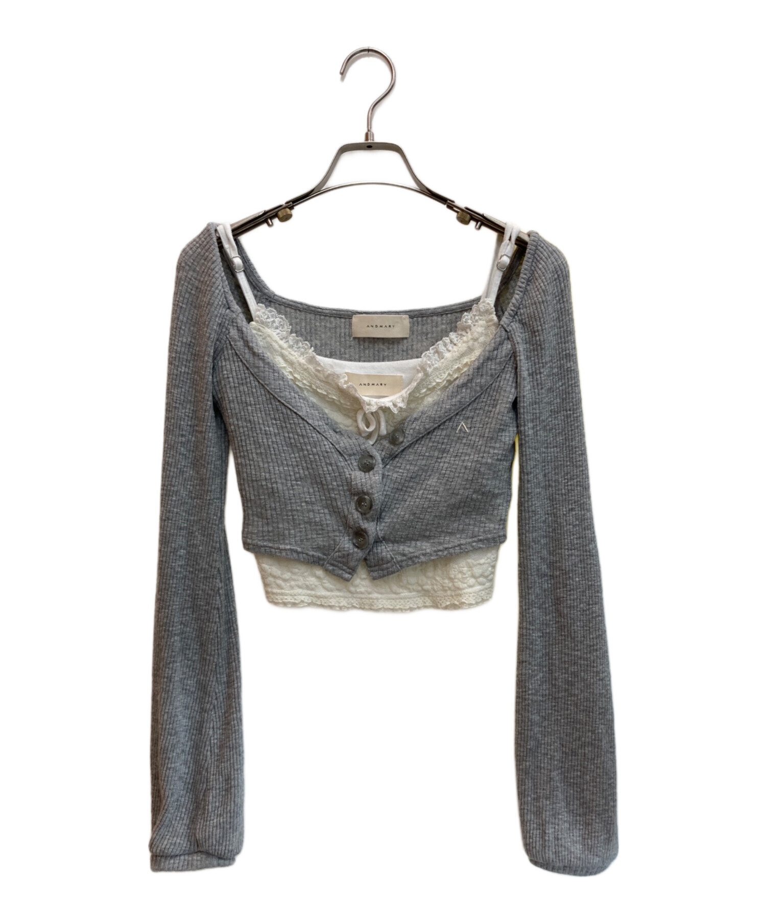 andmary Clala layered set andmary Clala layered set gray 公式通販