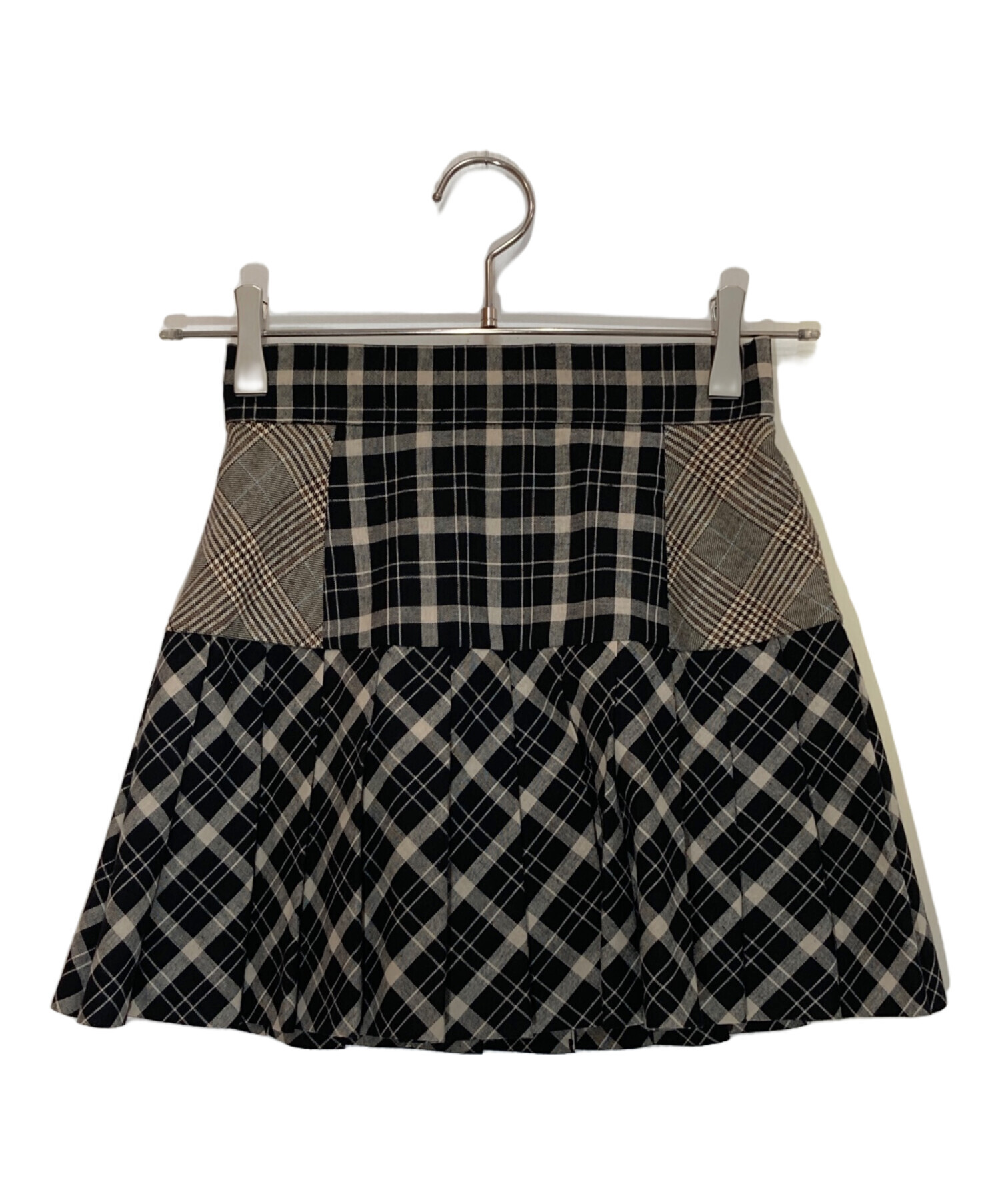 中古・古着通販】ANDMARY (アンドマリー) Coco check pleats skirt