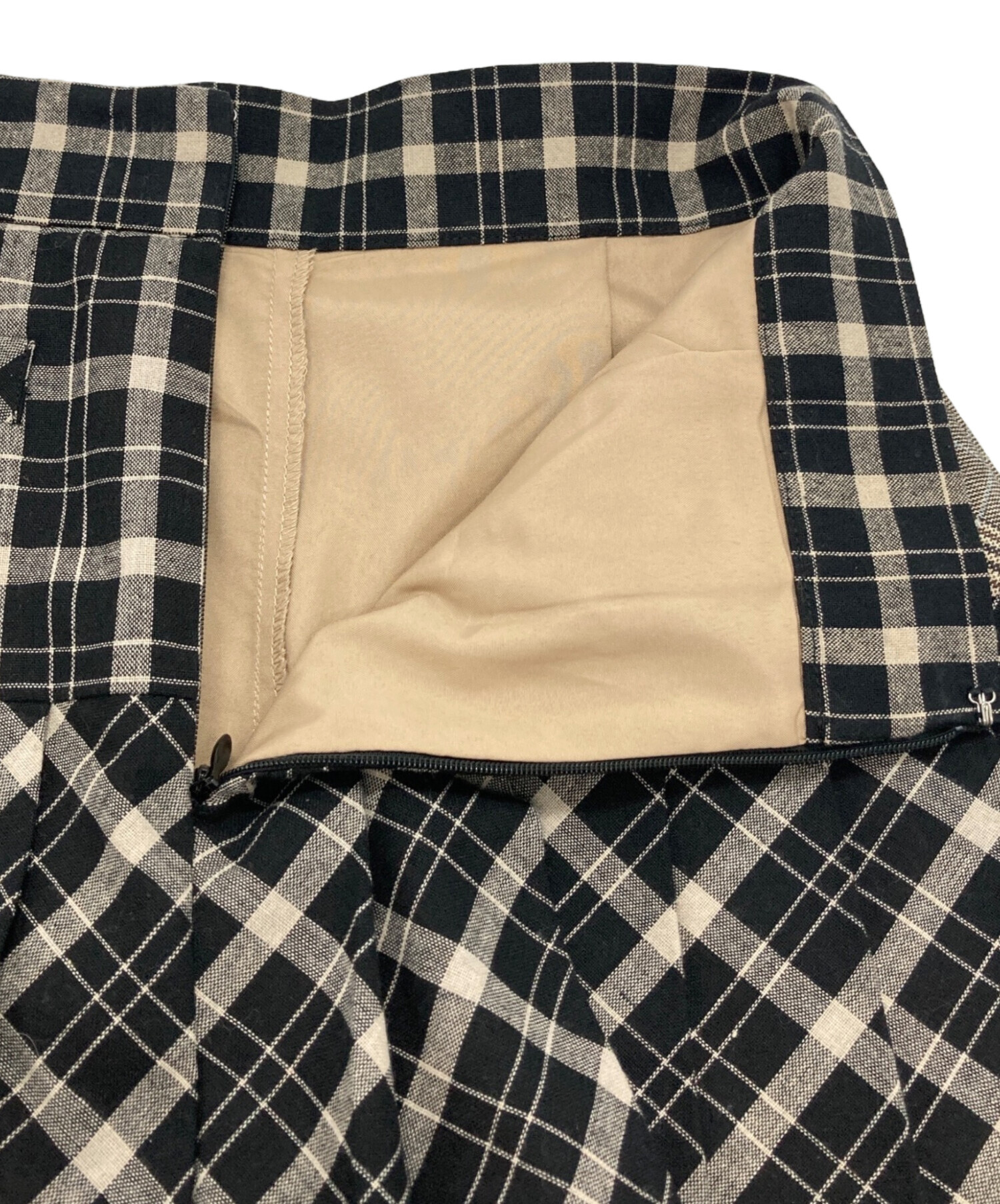 中古・古着通販】ANDMARY (アンドマリー) Coco check pleats skirt