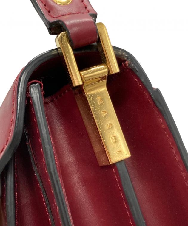 MARNI ショルダー　トランク　ボルドー 中古・古着通販】MARNI (マルニ) トランクミニショルダーバッグ