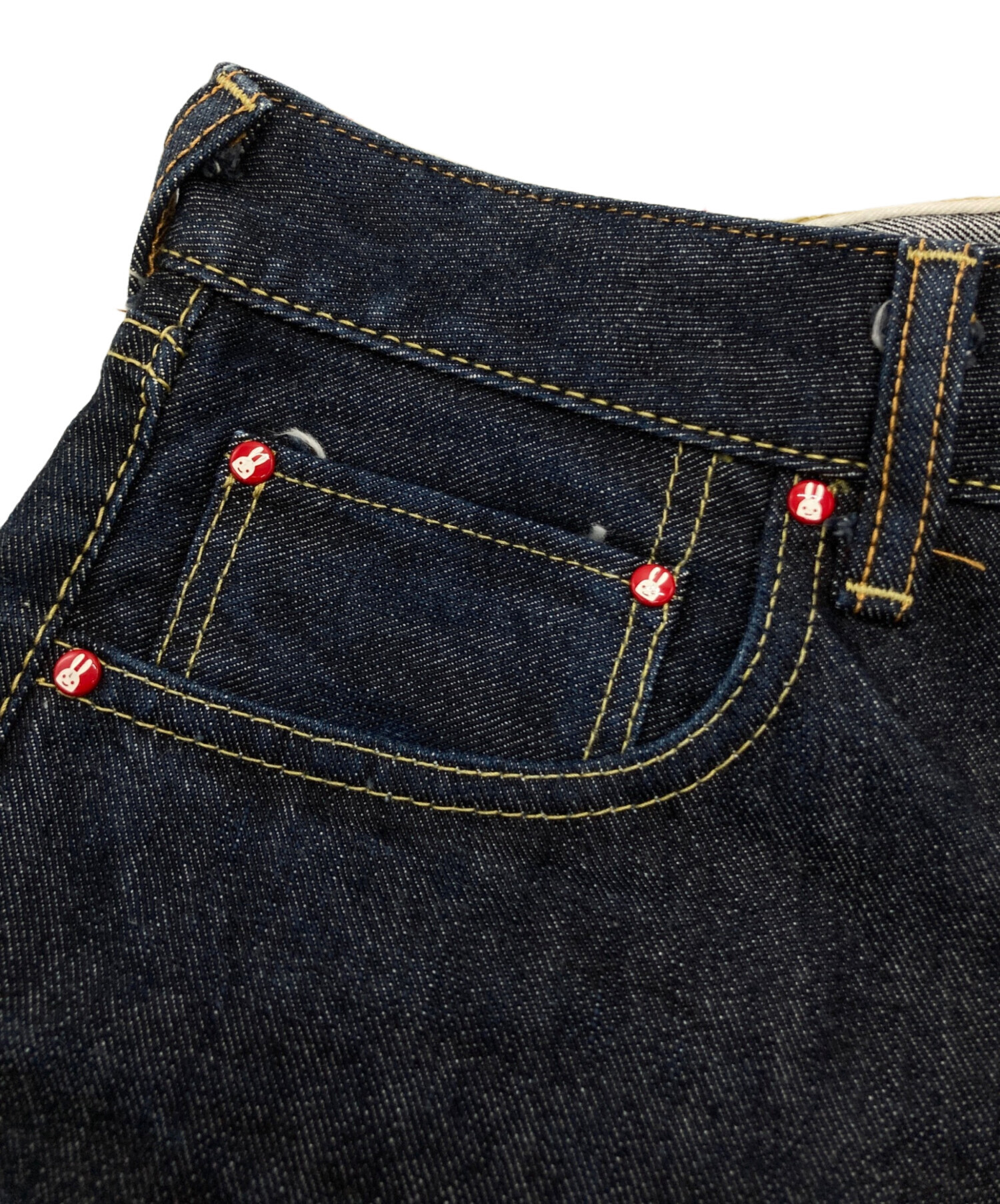 中古・古着通販】CUNE (キューン) うさぎデニムパンツ インディゴ