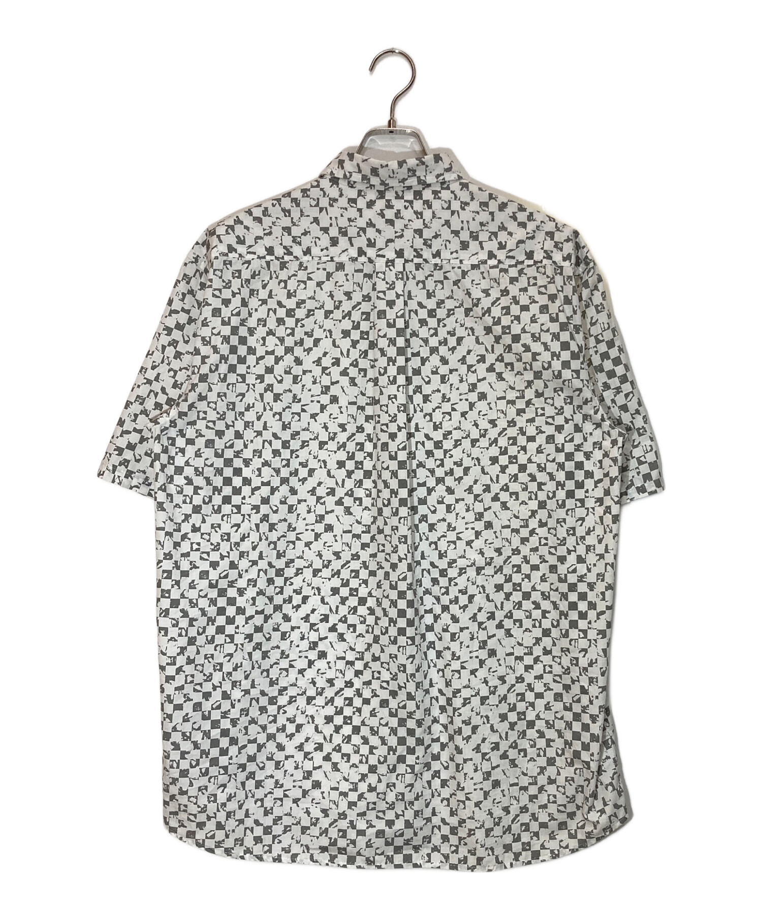 中古・古着通販】stussy (ステューシー) チェッカープリント半袖シャツ 