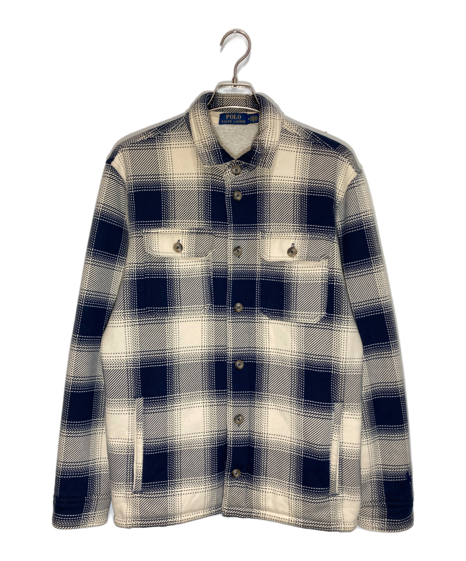 Polo by Ralph Lauren ベージュ チェックジャケット 中古・古着通販】POLO RALPH LAUREN (ポロ・ラルフローレン) 裏ボア