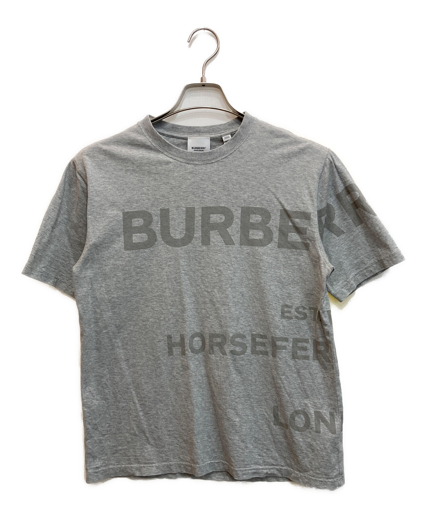 中古・古着通販】BURBERRY (バーバリー) プリントTシャツ グレー 