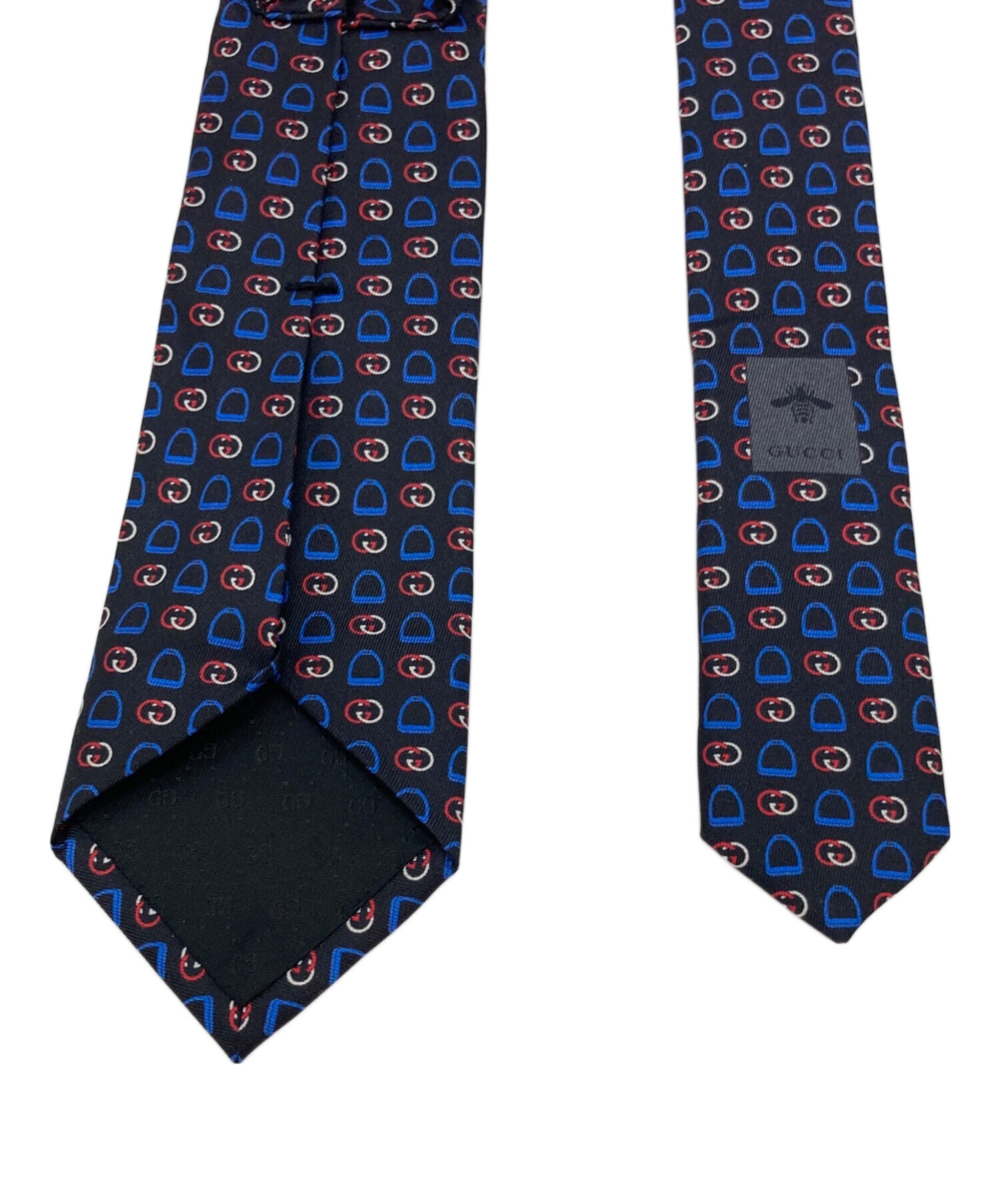 中古・古着通販】GUCCI (グッチ) Interlocking G Silk Tie ブラック