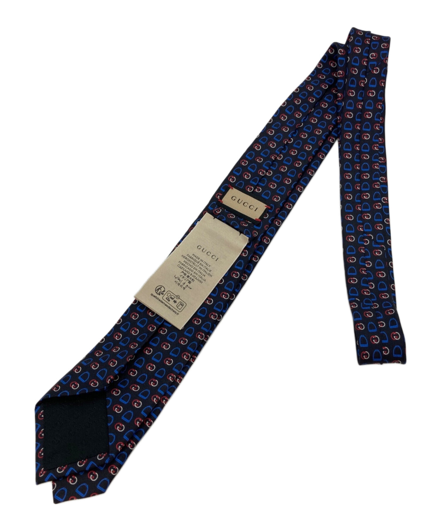 中古・古着通販】GUCCI (グッチ) Interlocking G Silk Tie ブラック