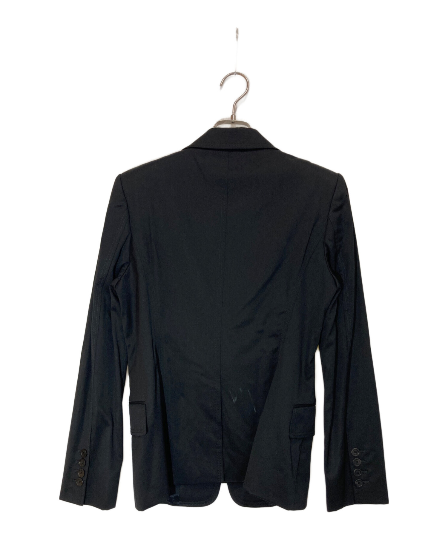 美品 【40】GUCCI グッチ テーラードジャケット ブラック イタリア製 中古・古着通販】GUCCI (グッチ) テーラードジャケット ブラック