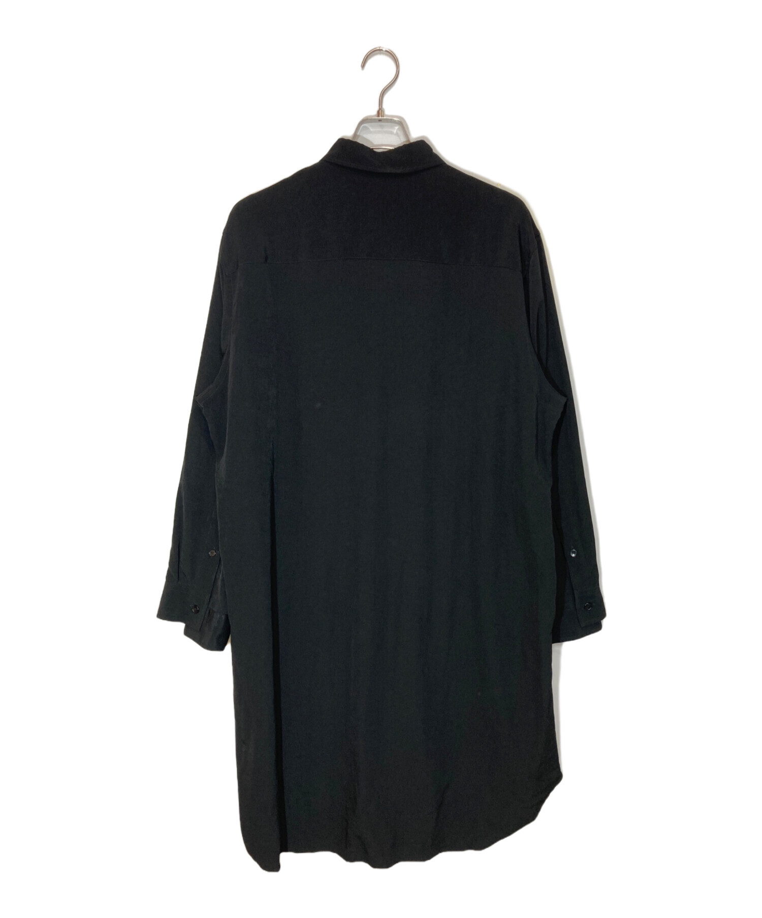 中古・古着通販】GROUND Y (グラウンドワイ) ロングシャツ ブラック 