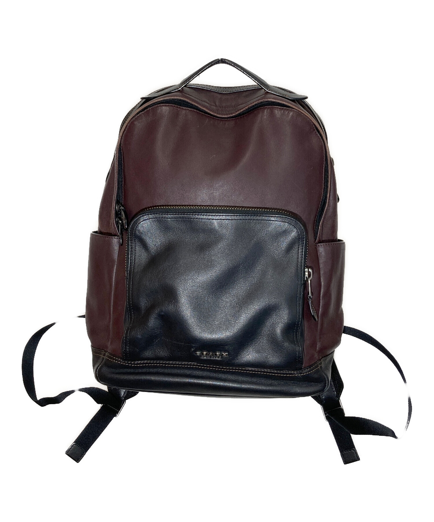 中古・古着通販】COACH (コーチ) レザー グラハム バックパック サイズ