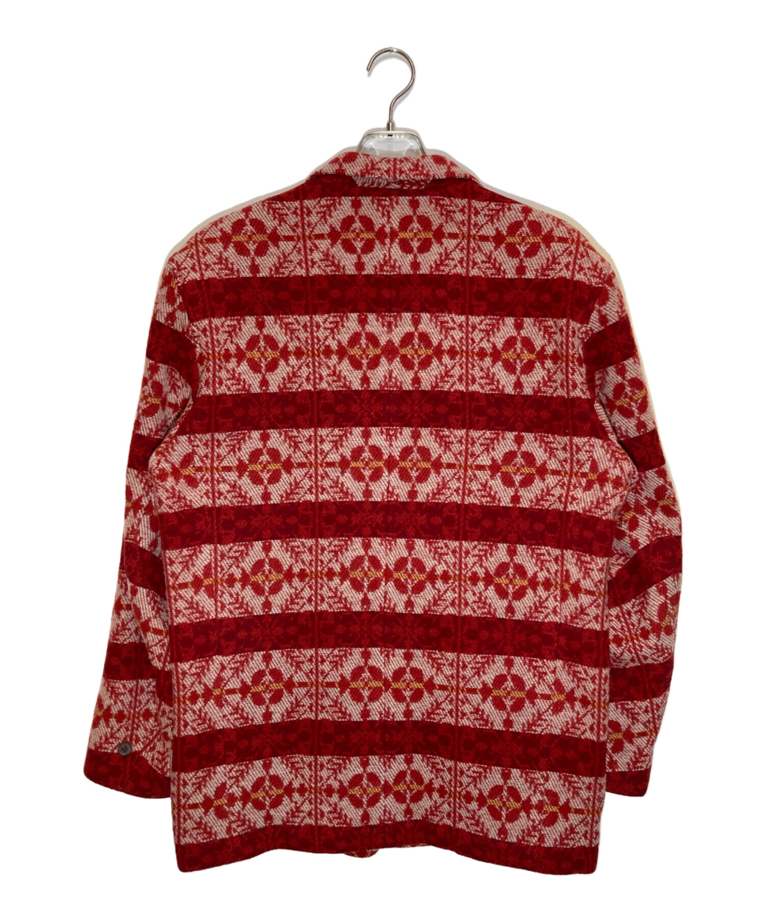 KENZO vintage ケンゾー ジャガード ヴィンテージ 古着 ジャケット 中古・古着通販】KENZO (ケンゾー) 総柄ウールテーラードジャケット