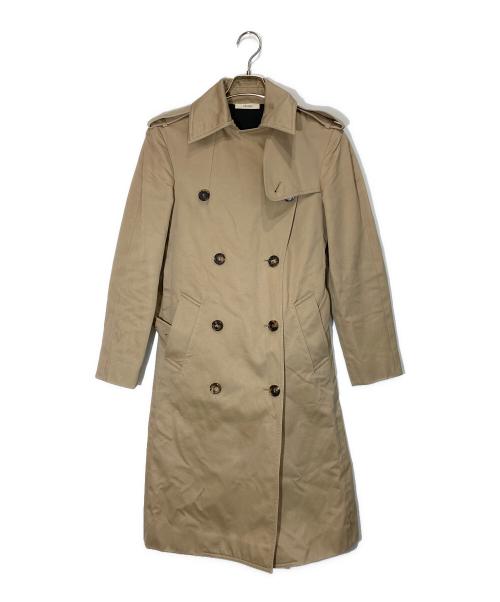 CELINE ヴィンテージ トレンチコート ダブル ベルト L ベージュ 馬車柄 CELINE - 美品 Vintage セリーヌ CELINE コート トレンチコート