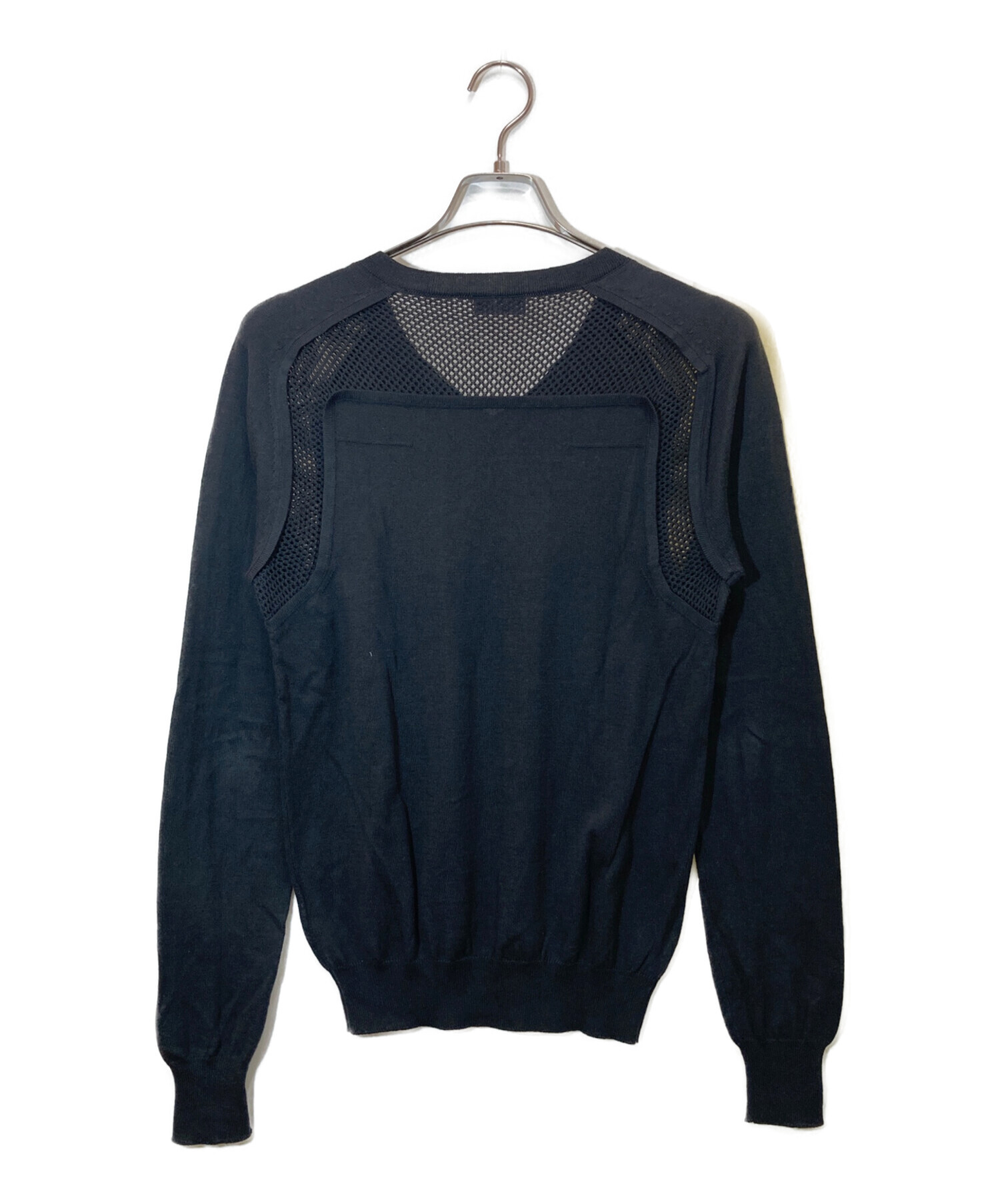 ヤ*ウ様 Dior ノースリーブ メッシュニット ネイビー M 中古・古着通販】Dior Homme (ディオール オム) 切替メッシュニット
