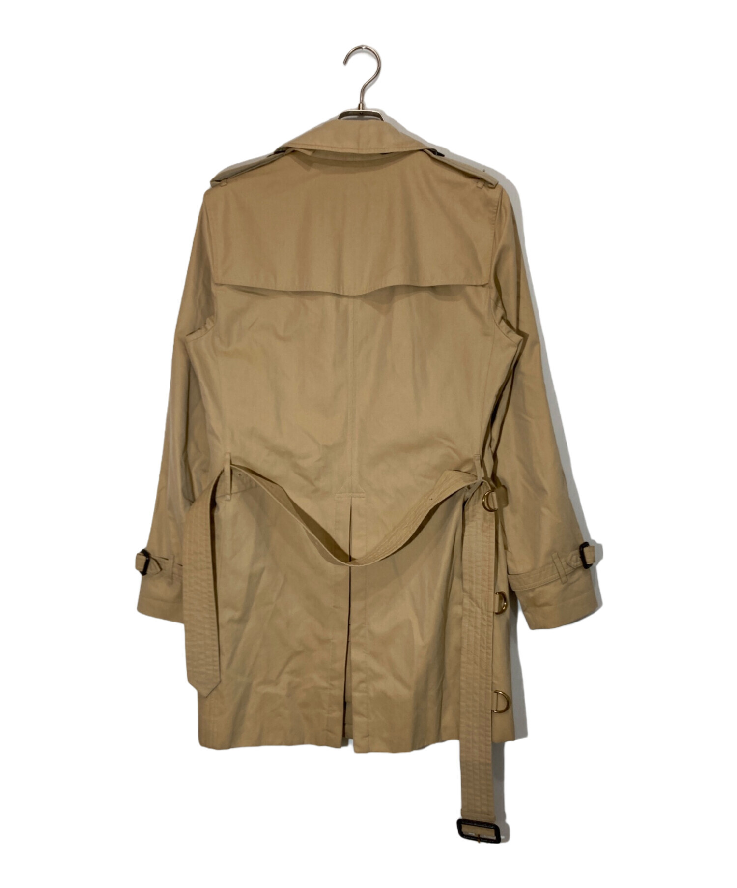 週末SALE　BURBERRY ベージュ トレンチコートハーフコート 38 美品 中古・古着通販】BURBERRY (バーバリー) トレンチコート ベージュ