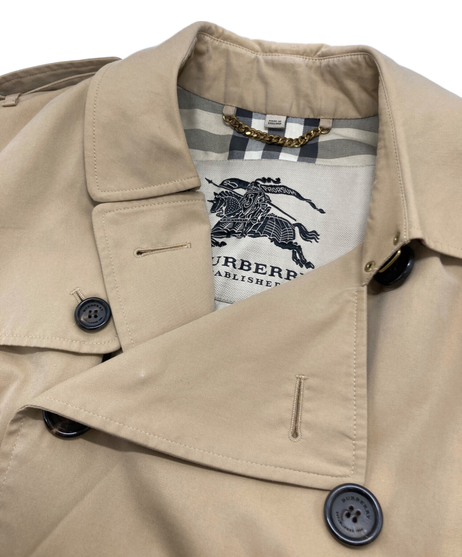 中古・古着通販】BURBERRY (バーバリー) トレンチコート ベージュ
