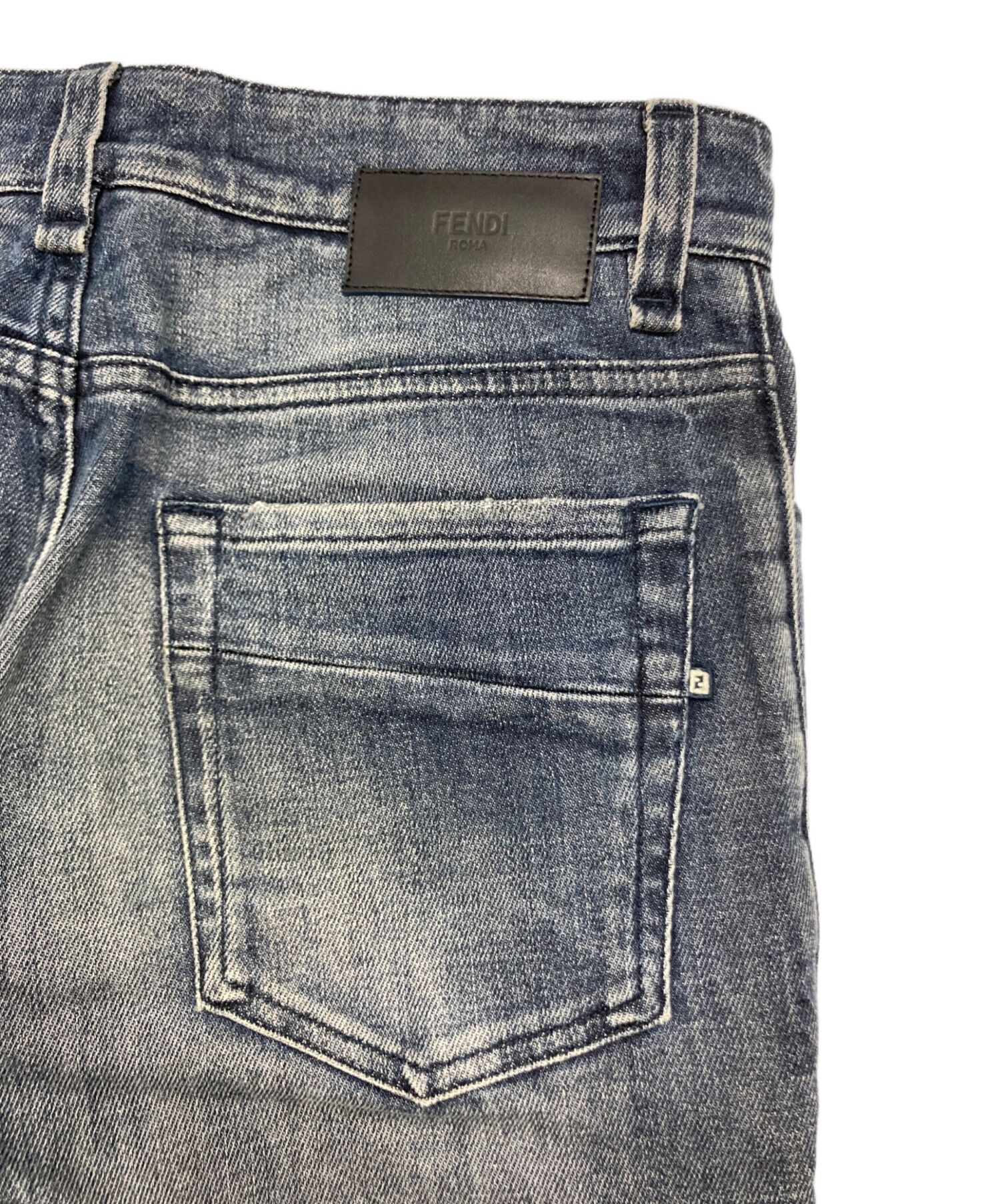 中古・古着通販】FENDI (フェンディ) スキニーデニムパンツ インディゴ