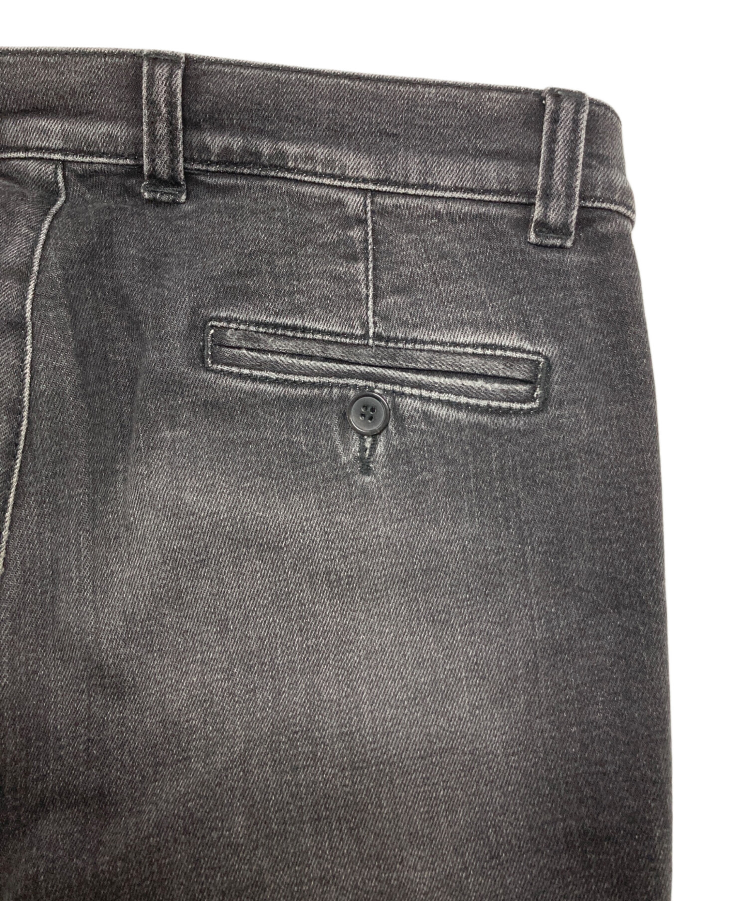 中古・古着通販】BALMAIN (バルマン) クラッシュ バイカーデニムパンツ