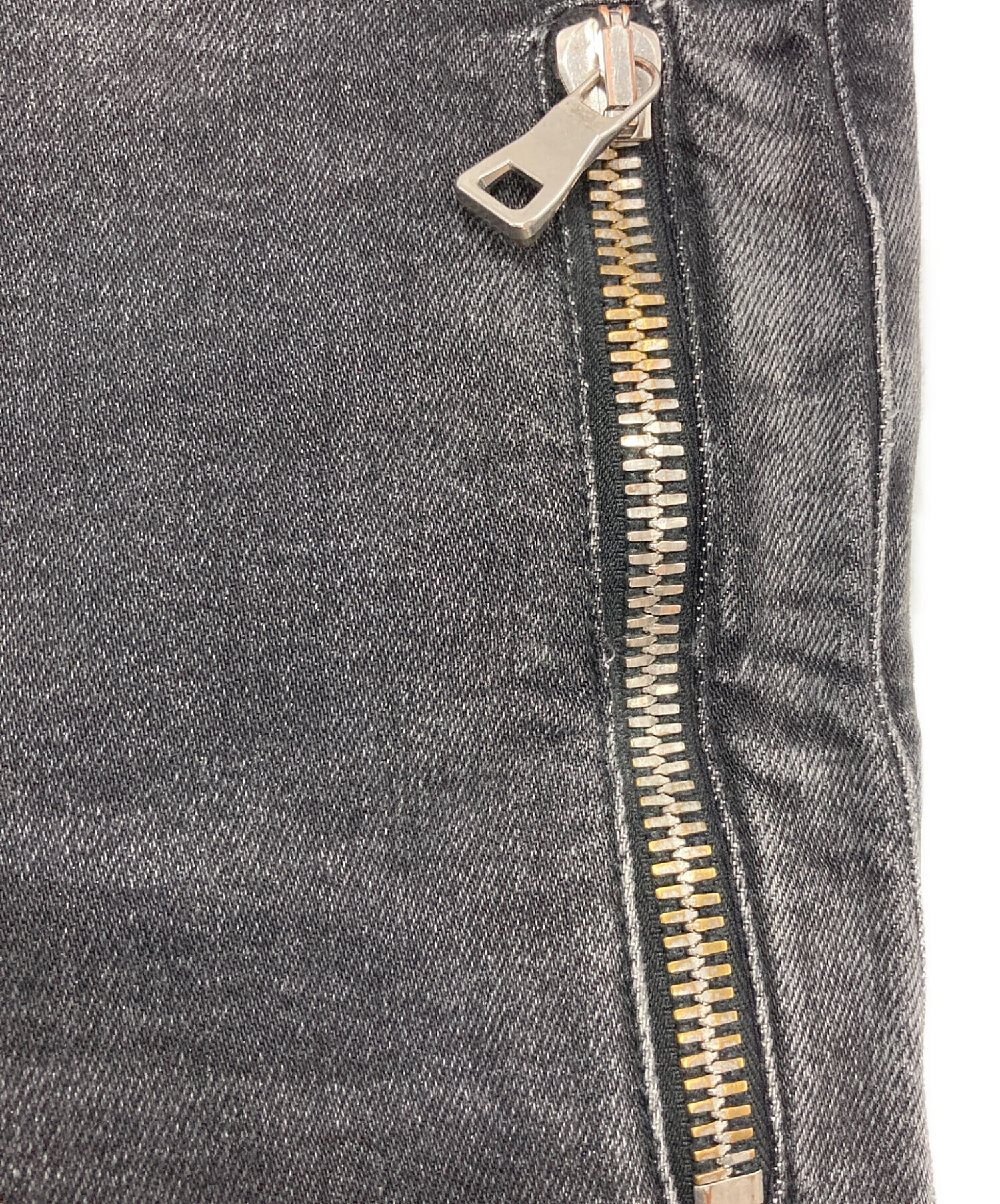 中古・古着通販】BALMAIN (バルマン) クラッシュ バイカーデニムパンツ
