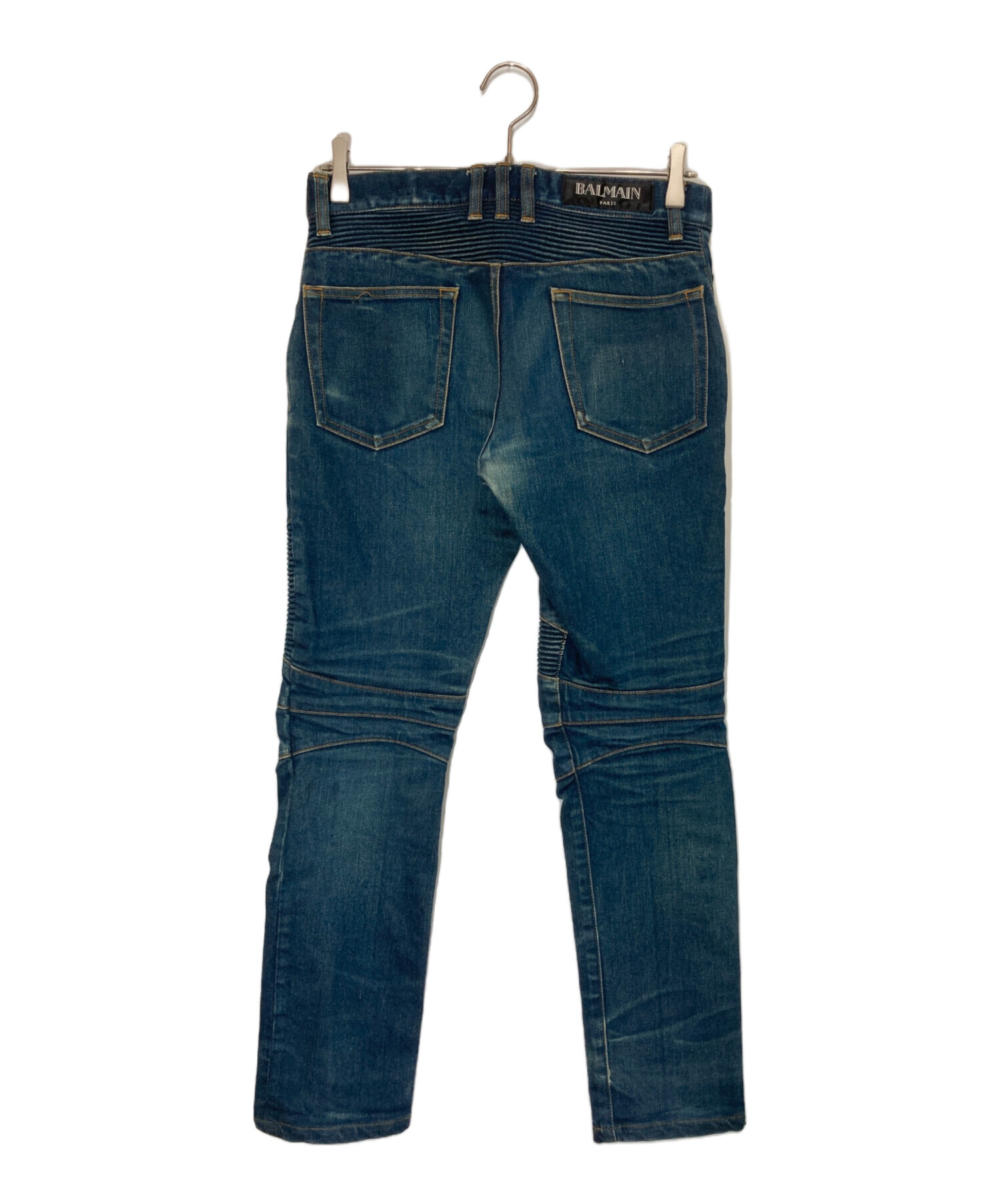 BALMAIN バルマン グラデーション染め ワイドデニムパンツ 29インチ 中古・古着通販】BALMAIN (バルマン) デニムパンツ インディゴ サイズ