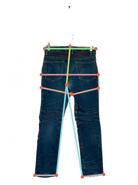 中古・古着通販】BALMAIN (バルマン) デニムパンツ インディゴ サイズ