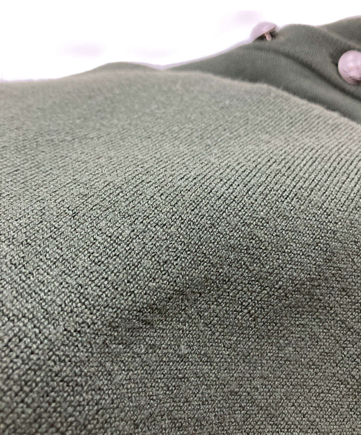 中古・古着通販】BALMAIN (バルマン) ニットパーカー グリーン サイズ