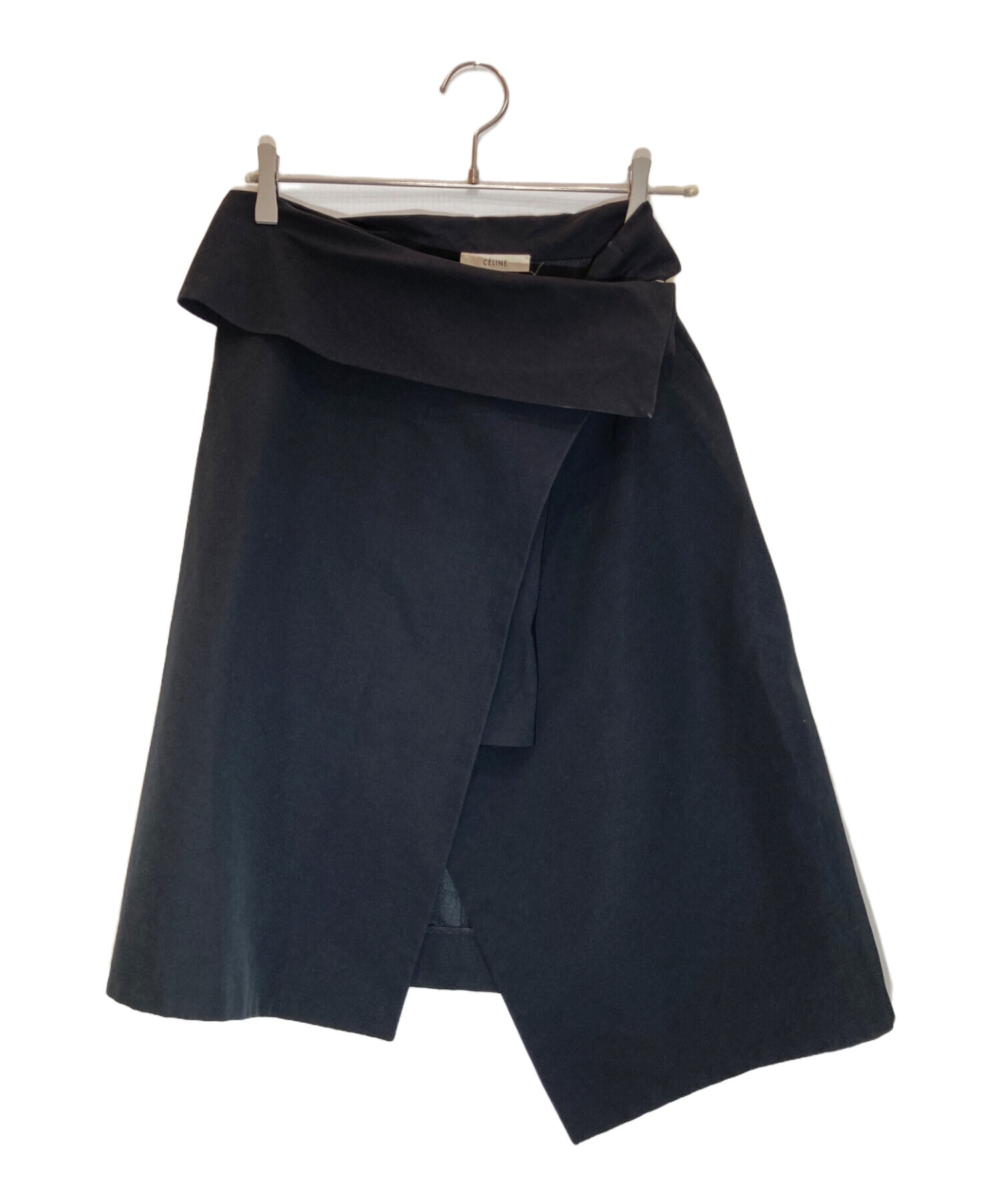 中古・古着通販】CELINE (セリーヌ) ラップスカート ブラック サイズ