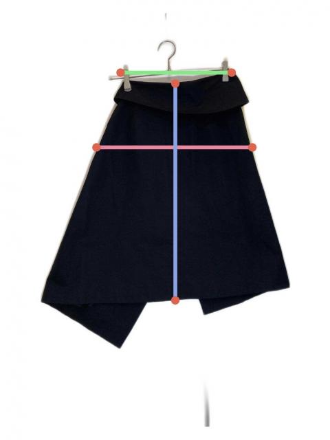 中古・古着通販】CELINE (セリーヌ) ラップスカート ブラック サイズ