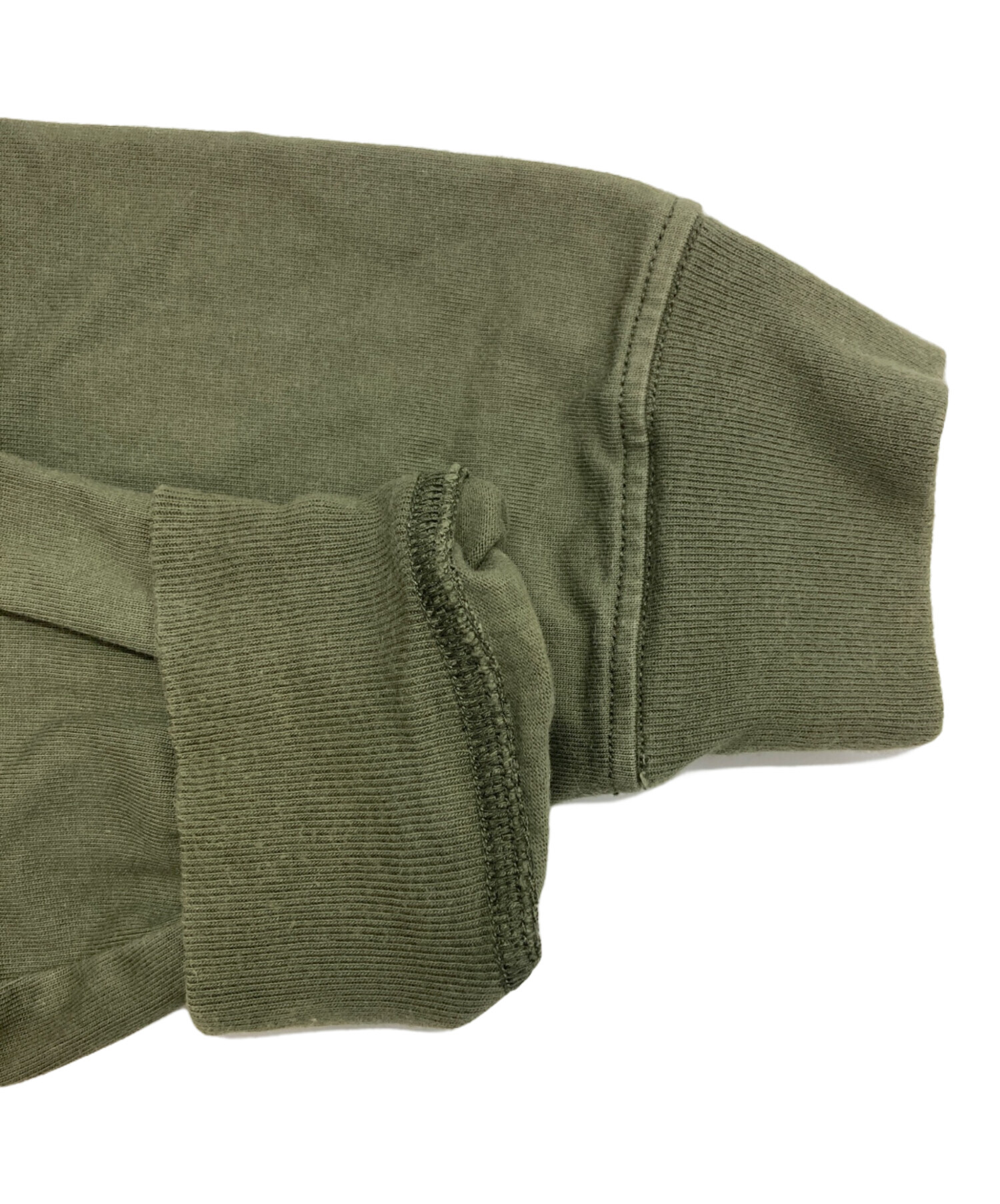 STONE ストーンアイランド ジップアップ パーカー カーキ S 中古・古着通販】STONE ISLAND (ストーンアイランド) ジップアップ