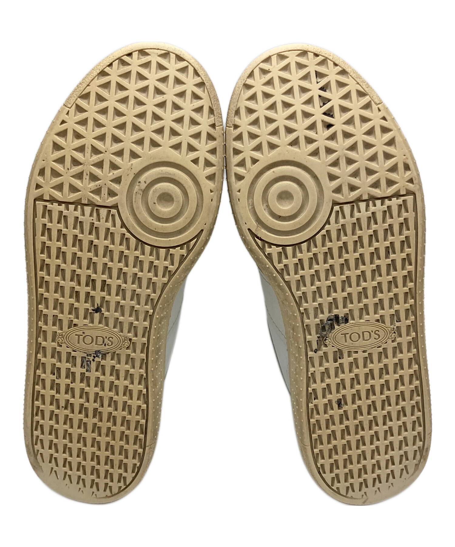 中古・古着通販】TOD'S (トッズ) レザースニーカー ホワイト サイズ
