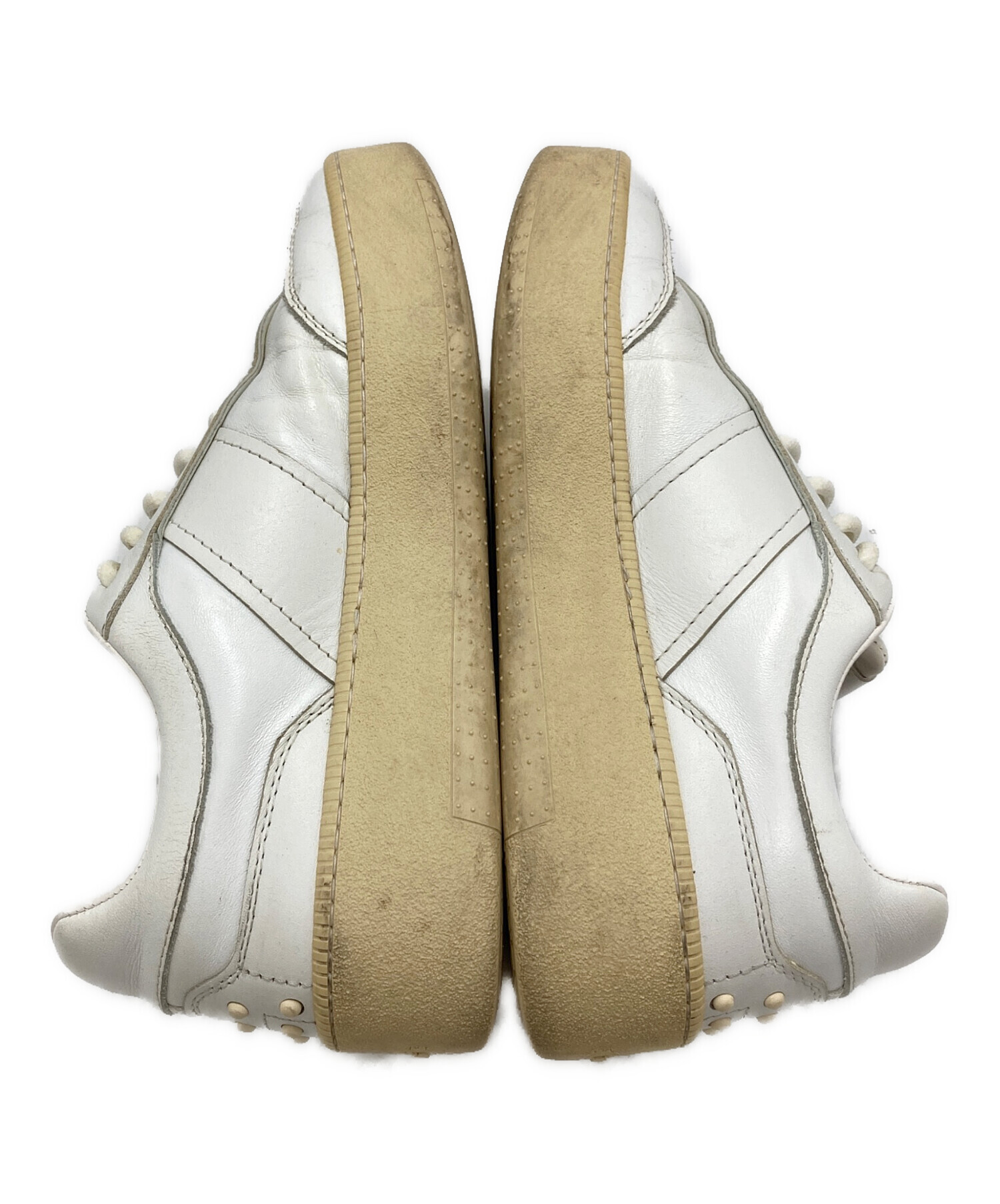 中古・古着通販】TOD'S (トッズ) レザースニーカー ホワイト サイズ