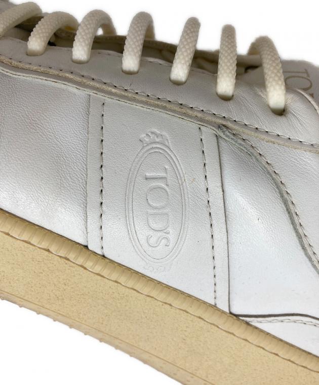 中古・古着通販】TOD'S (トッズ) レザースニーカー ホワイト サイズ