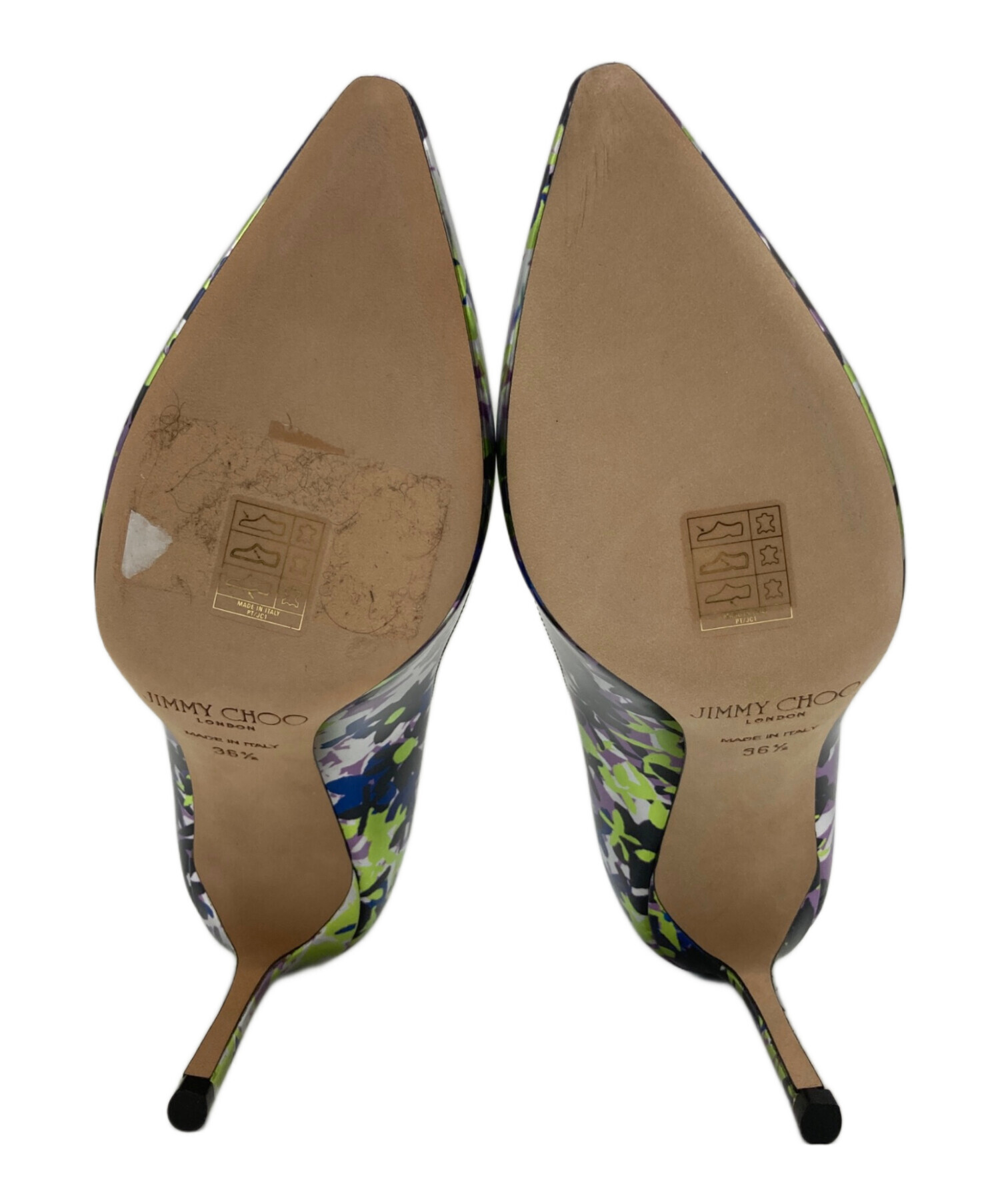 【美品】ジミーチュウ ROMY フラットシューズ 34.5 箱付 定価10万円 ジミーチュウ(JIMMY CHOO)ジミーチュウ ROMY 60 パンプス 靴