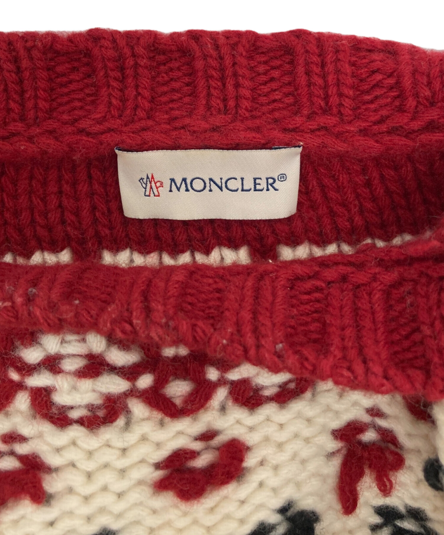 中古・古着通販】MONCLER (モンクレール) ノルディック柄編み ニット