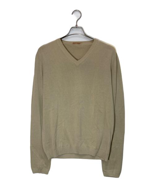中古・古着通販】PRADA (プラダ) Vネックニット ベージュ サイズ:48