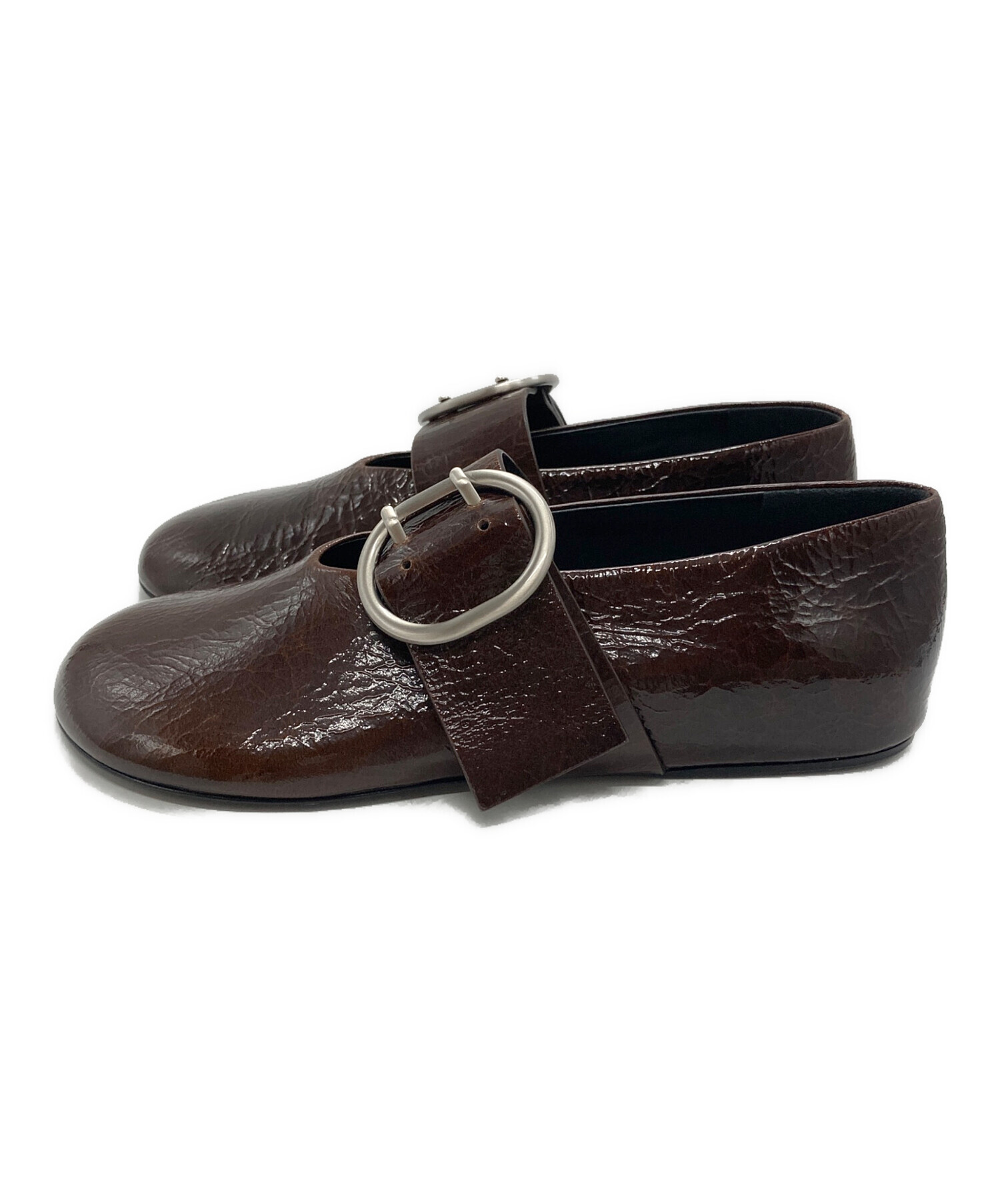 中古・古着通販】JIL SANDER (ジルサンダー) BUCKLE BALLET FLATS
