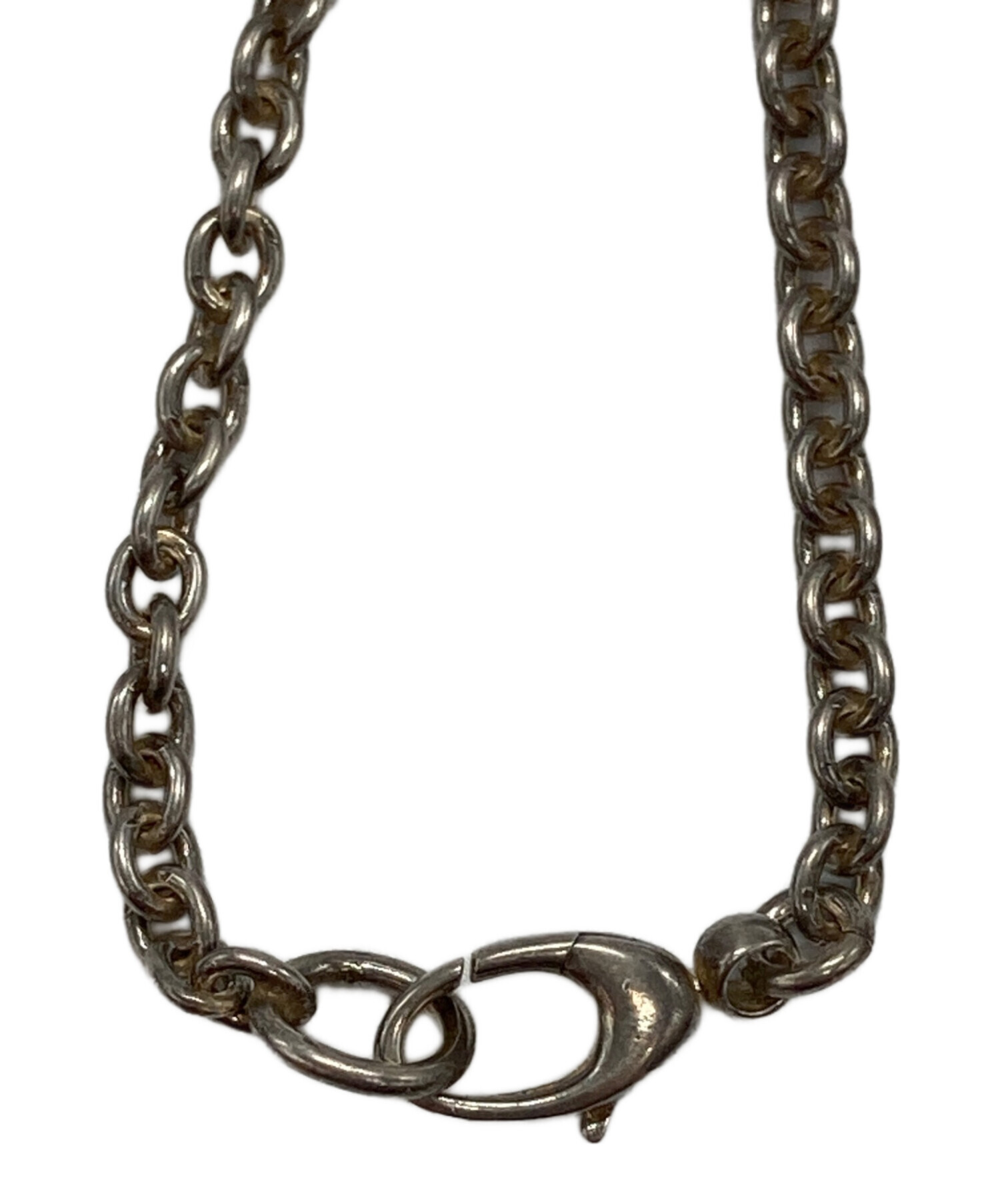 中古・古着通販】GUCCI (グッチ) GGロゴネックレス シルバー サイズ