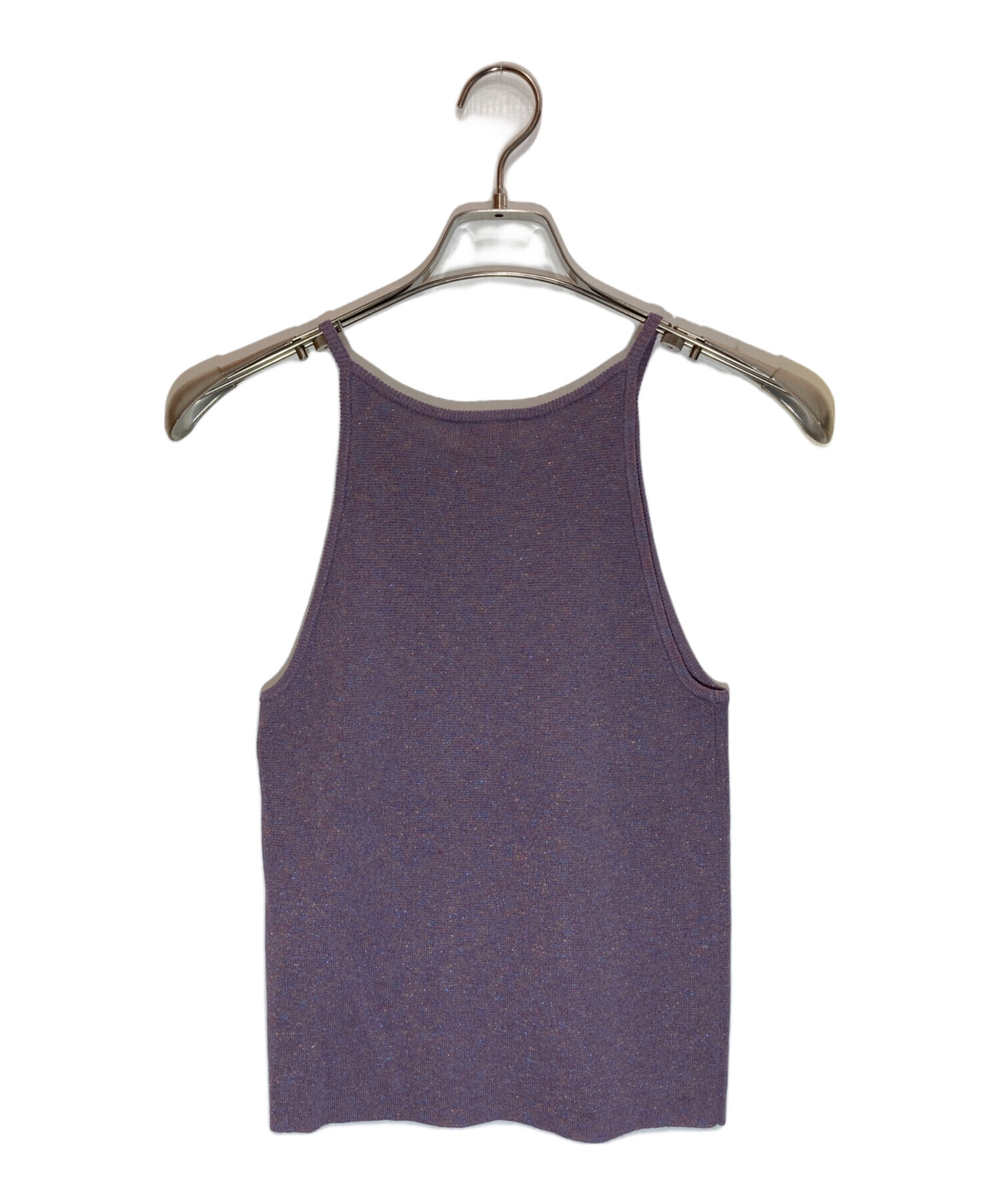 中古・古着通販】Gajess (ガジェス) glitter camisole gold パープル
