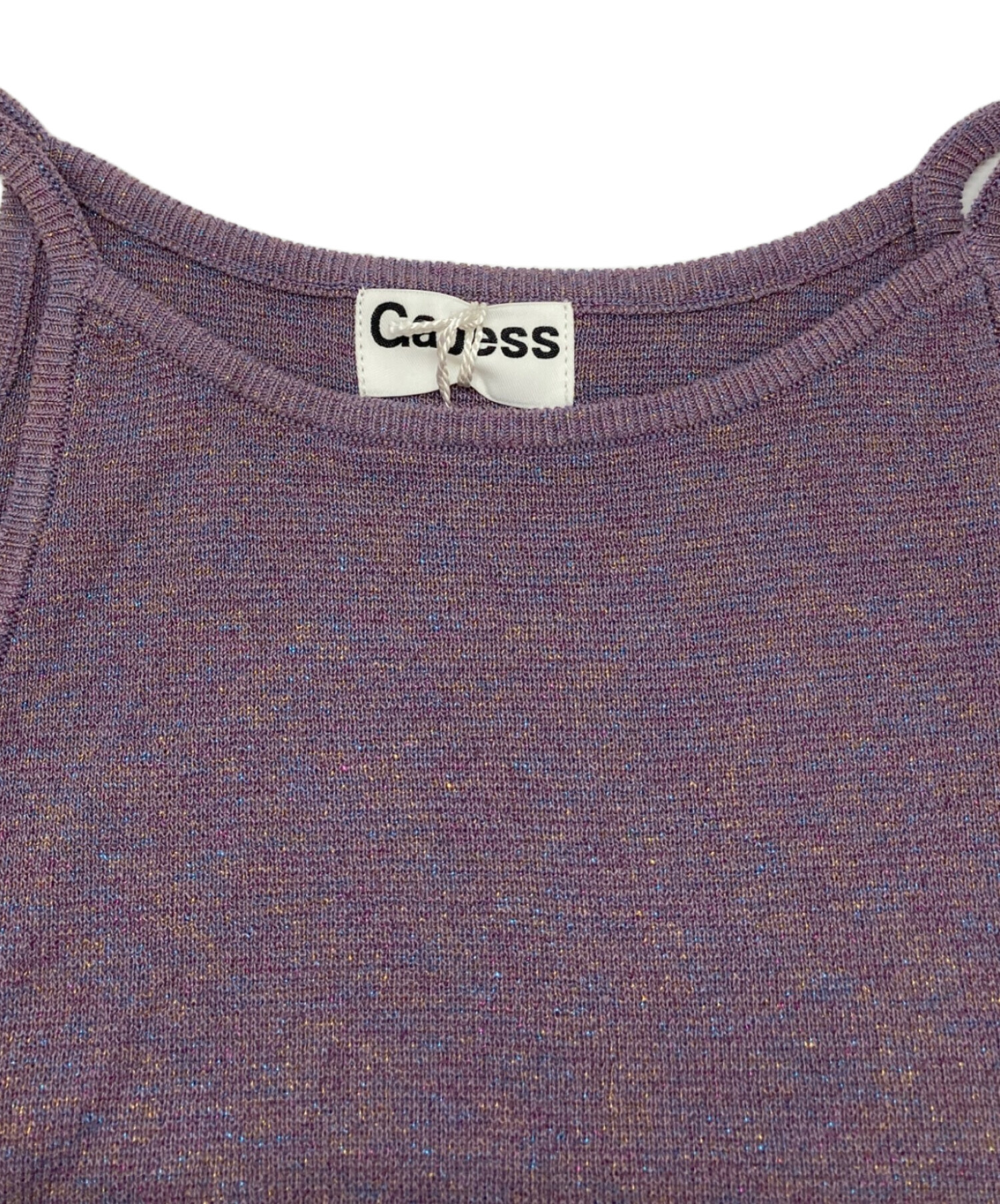 中古・古着通販】Gajess (ガジェス) glitter camisole gold パープル