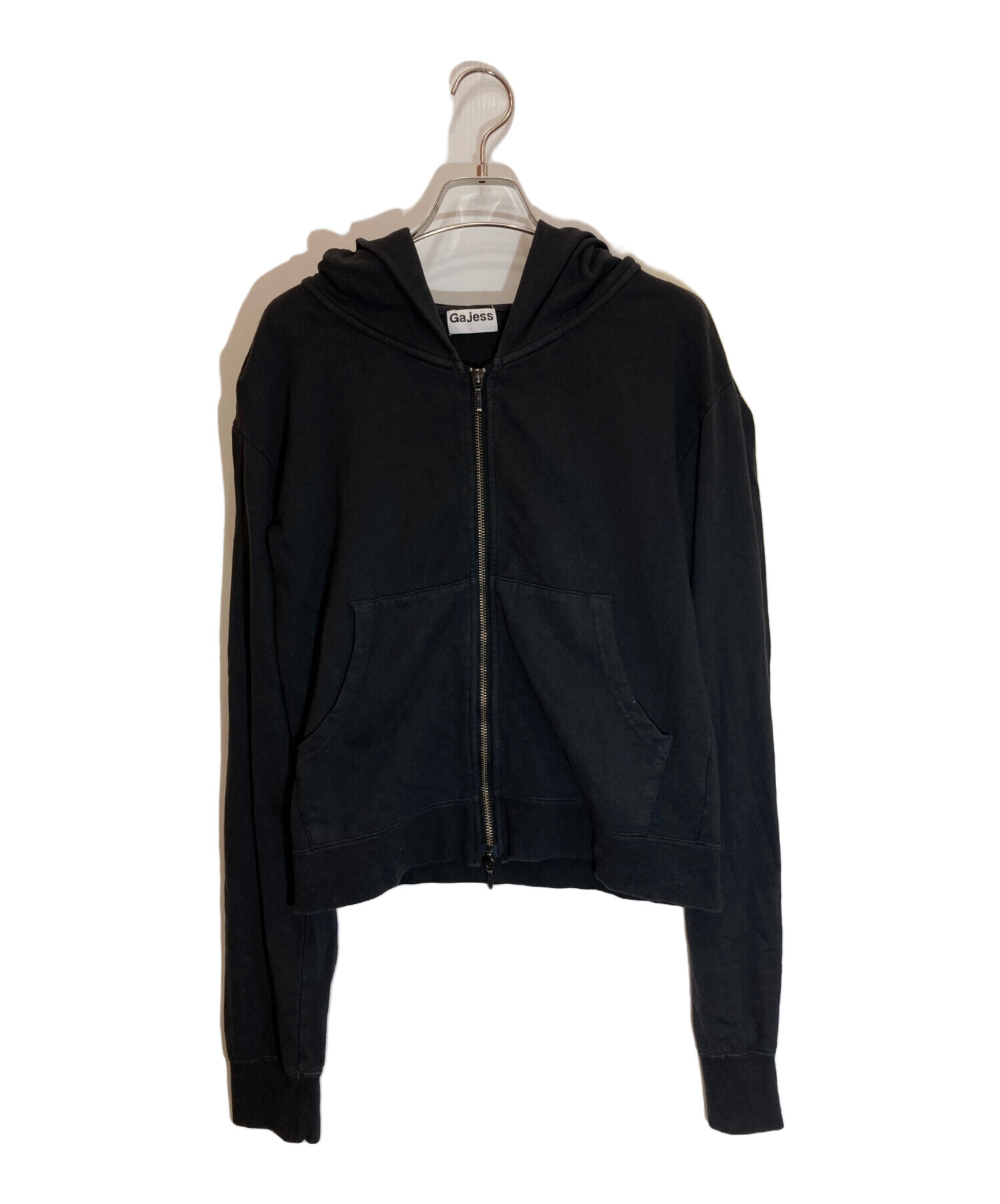 中古・古着通販】Gajess (ガジェス) Clay Zip Up Hoodie ブラック
