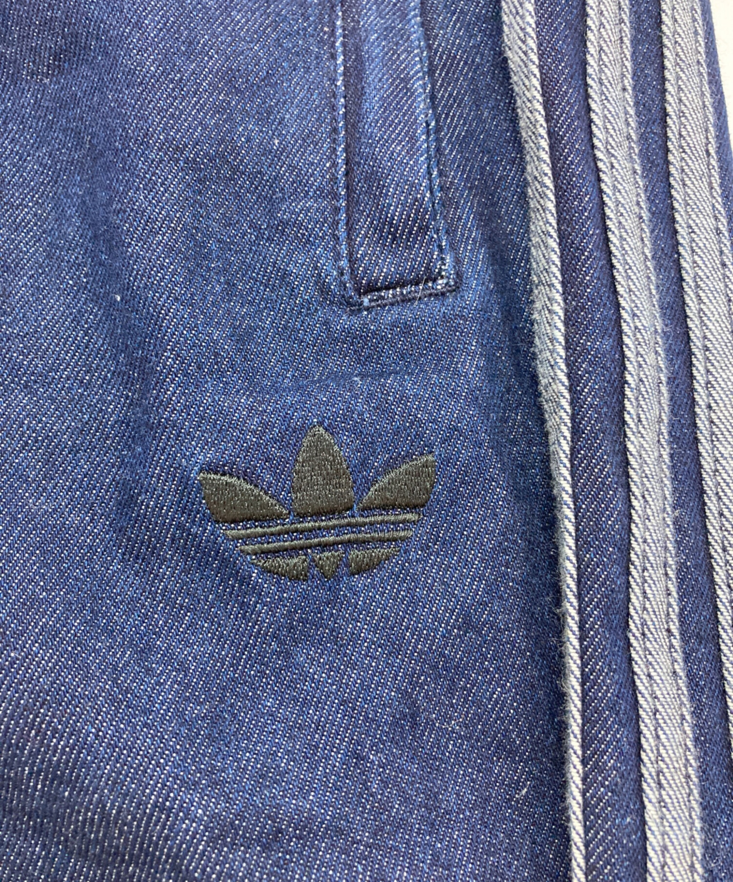 中古・古着通販】adidas (アディダス) ルーズ トラックパンツ デニム 