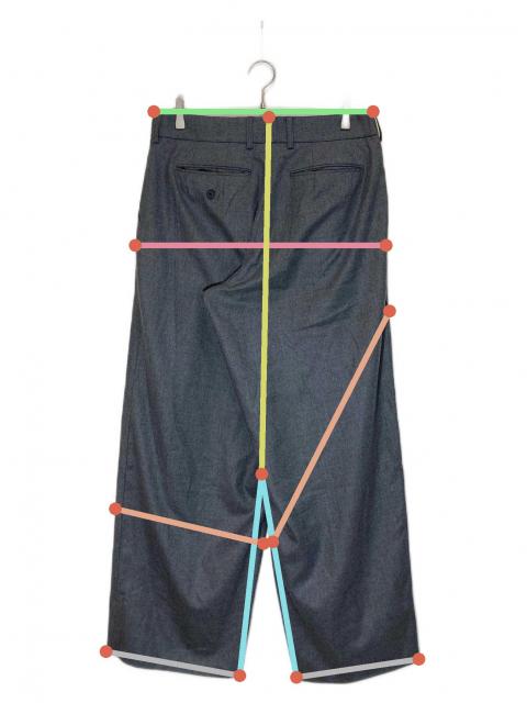 中古・古着通販KOLOR (カラー) フランネル ワイドトラウザーズ