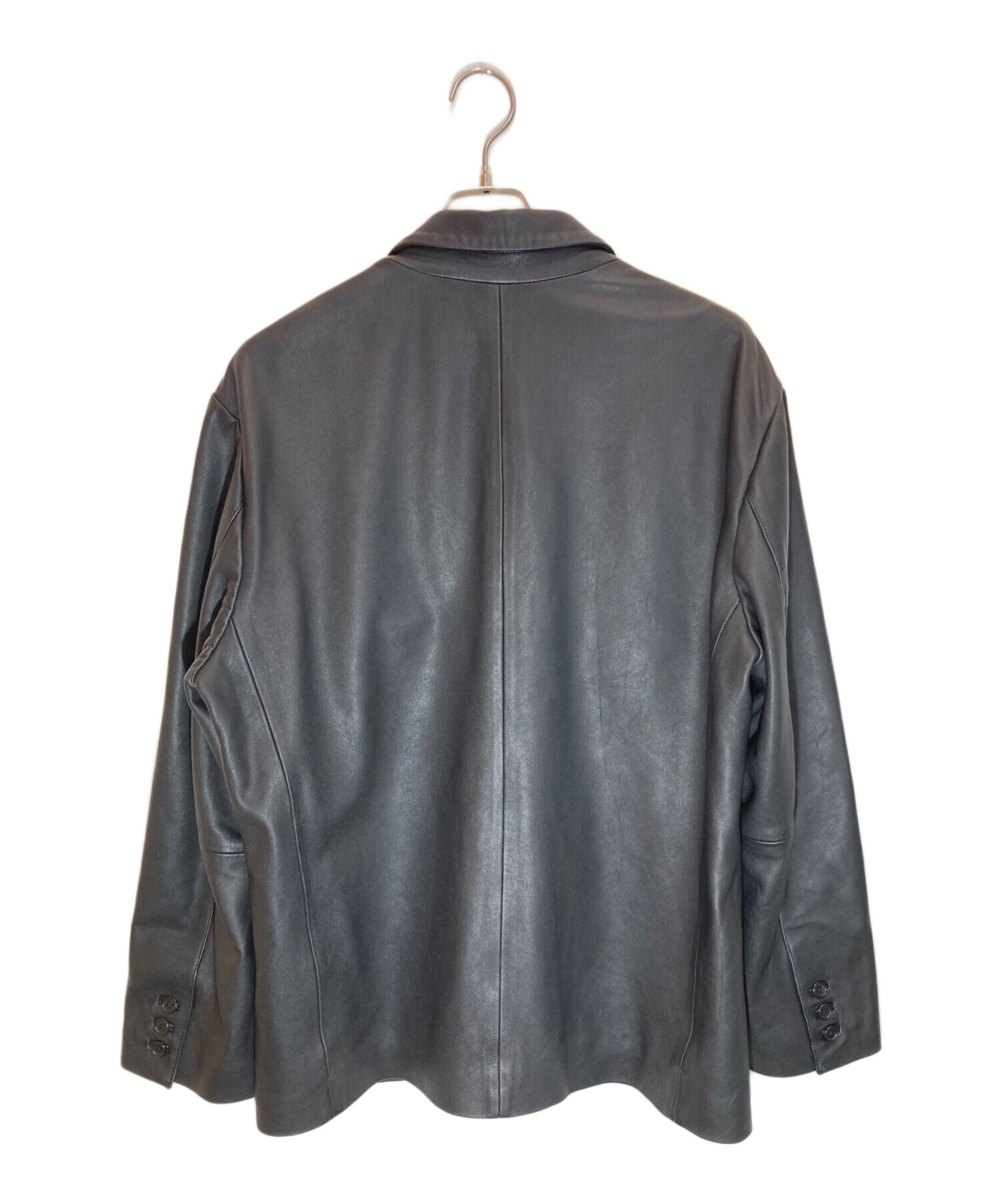 中古・古着通販】SUPREME (シュプリーム) Leather Blazer ブラック
