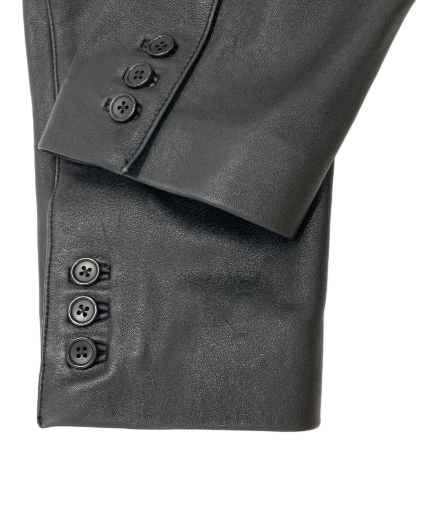 中古・古着通販】SUPREME (シュプリーム) Leather Blazer ブラック