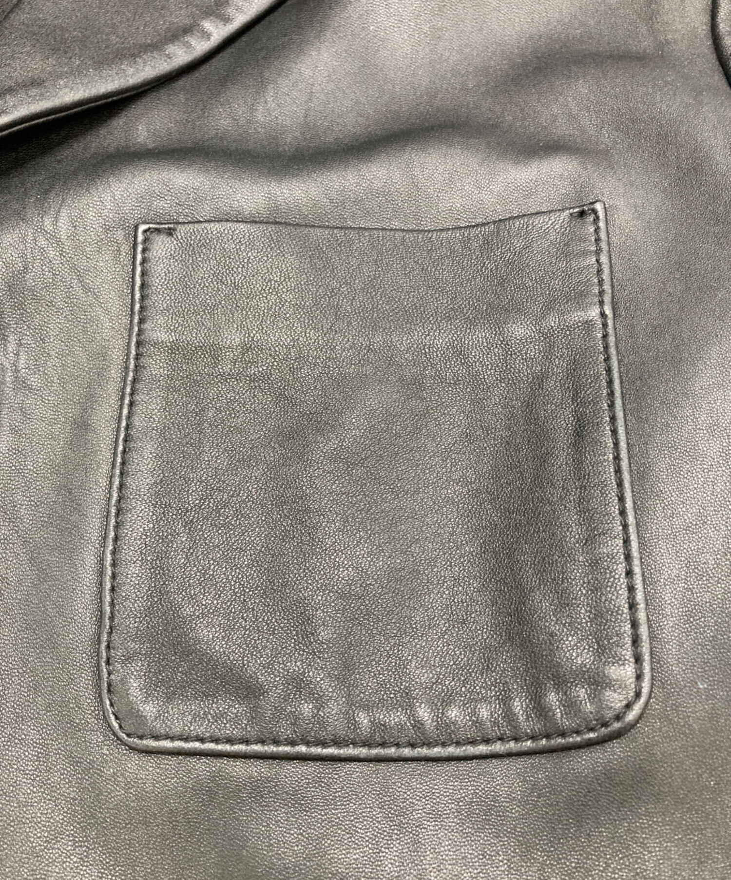 中古・古着通販】SUPREME (シュプリーム) Leather Blazer ブラック