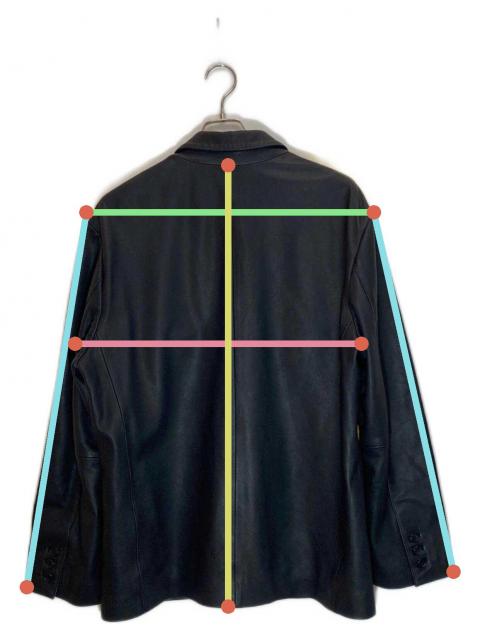 中古・古着通販】SUPREME (シュプリーム) Leather Blazer ブラック