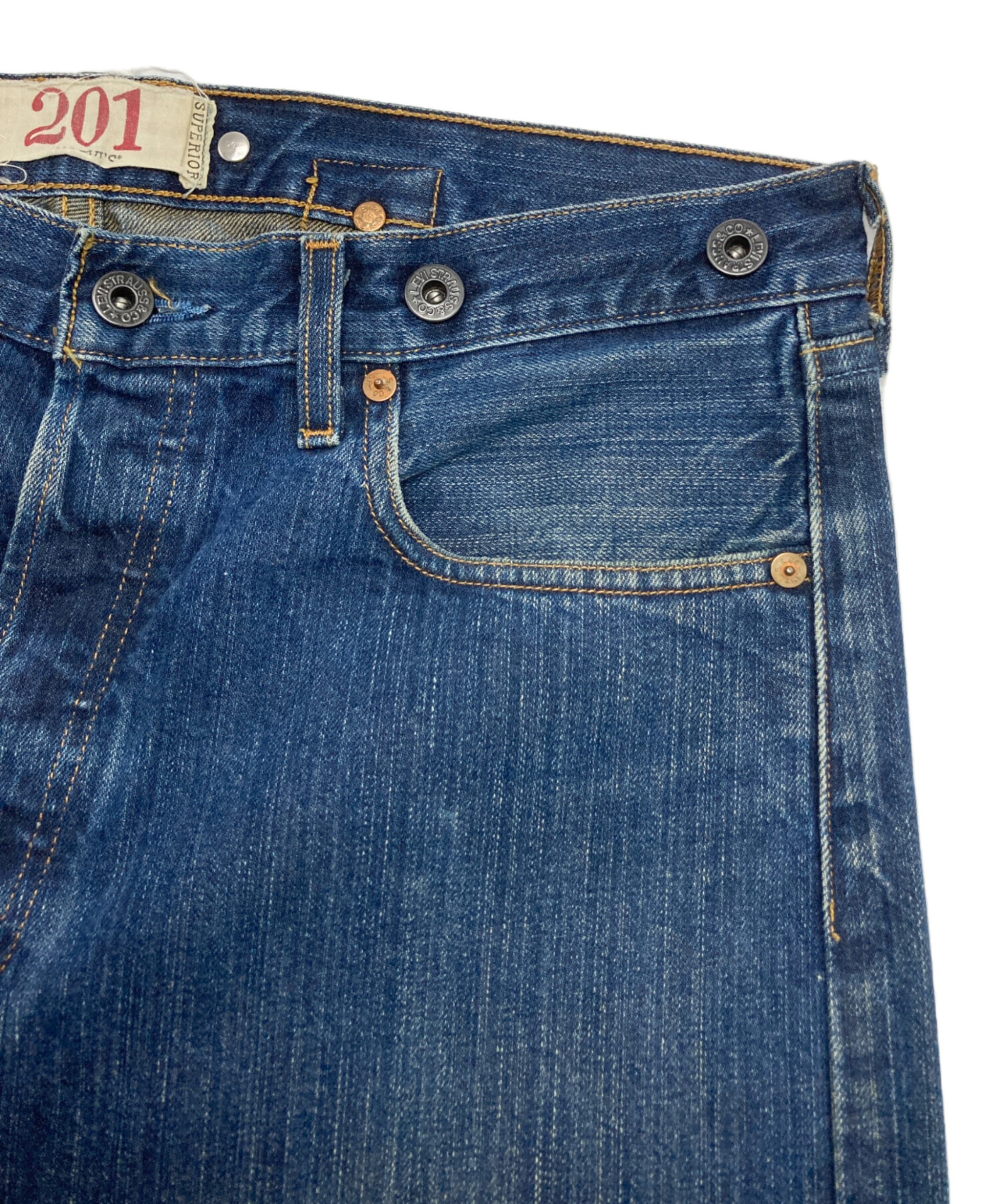 中古・古着通販】LEVI'S (リーバイス) 201デニムパンツ インディゴ