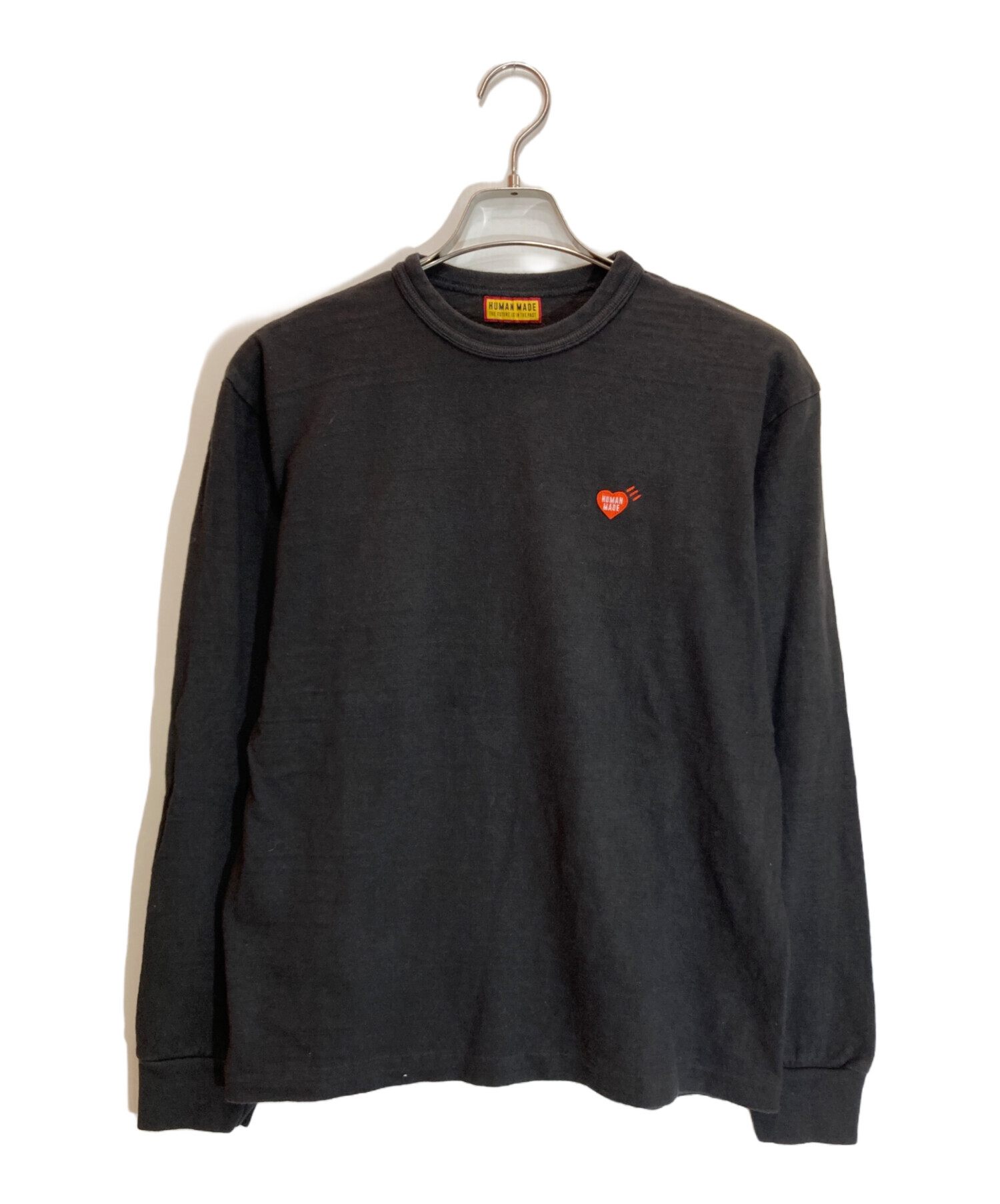 HUMAN MADE ヒューマンメイド カジュアルシャツ S 黒 【古着】【中古】【送料無料】 中古・古着通販】HUMAN MADE (ヒューマンメイド) GRAPHIC L/S T-SHIRT