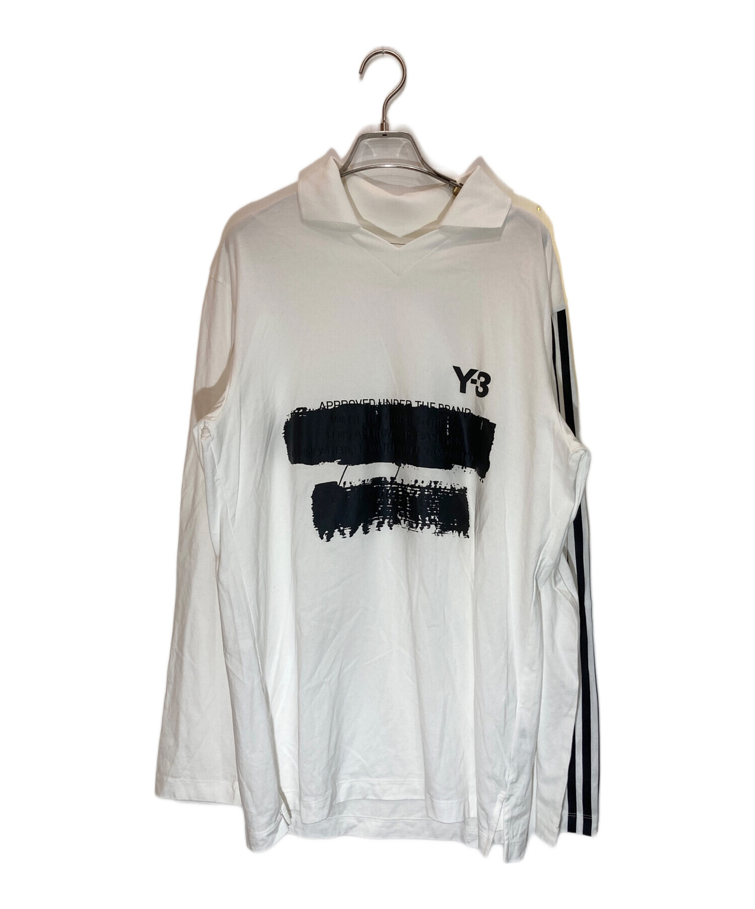 中古・古着通販】Y-3 (ワイスリー) U GFX LOGO LS T ホワイト サイズ:S